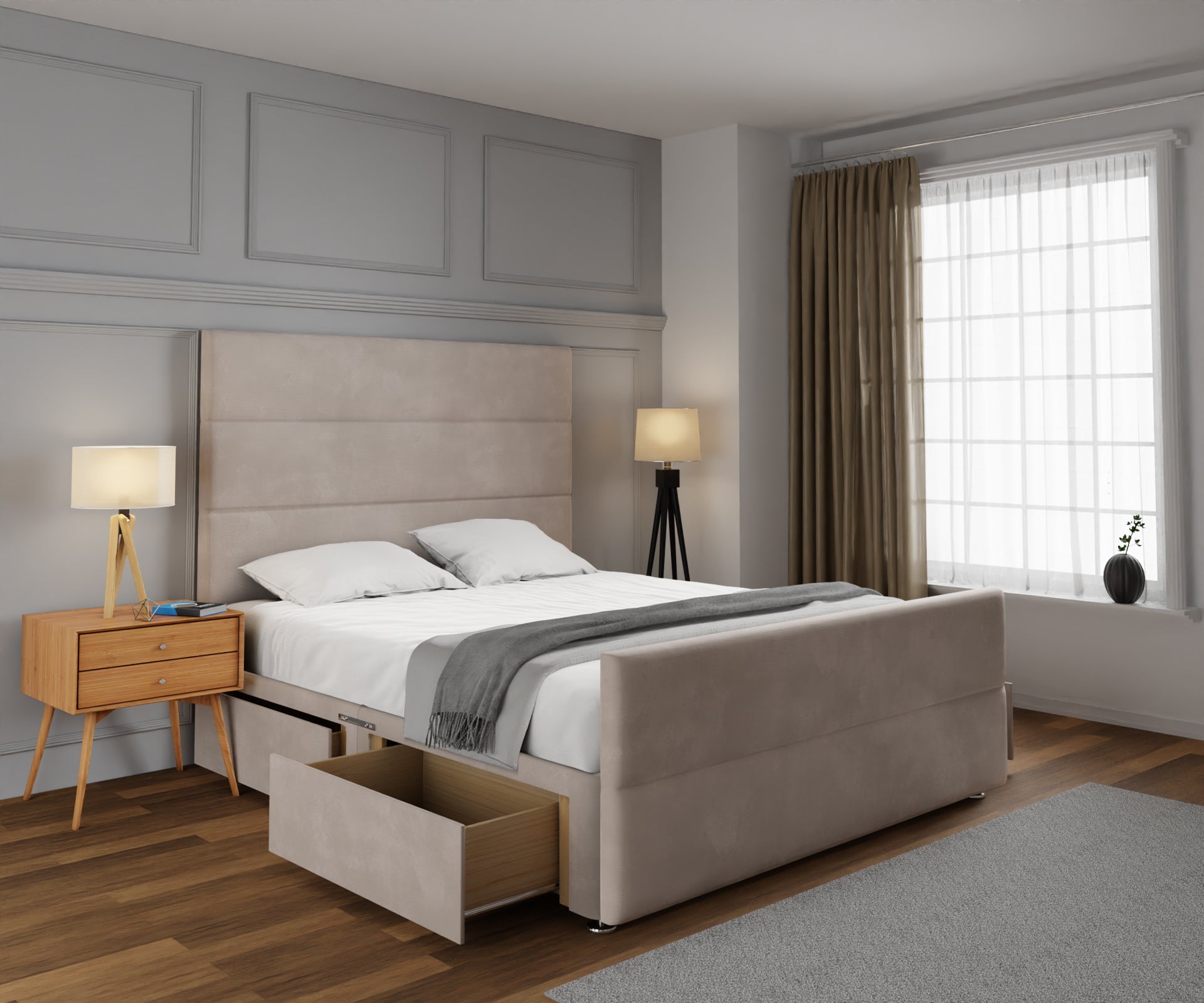 Ava Divan Bed Set With Footboard