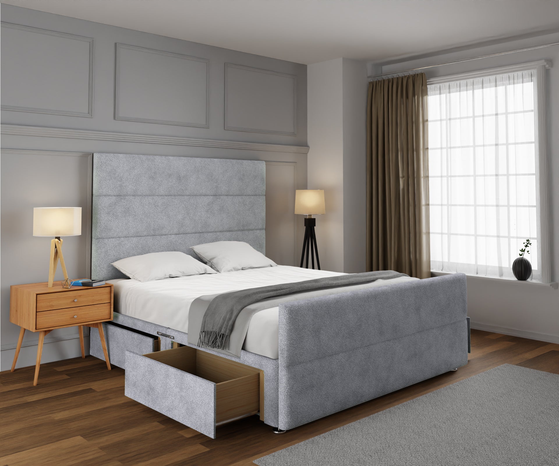Ava Divan Bed Set With Footboard