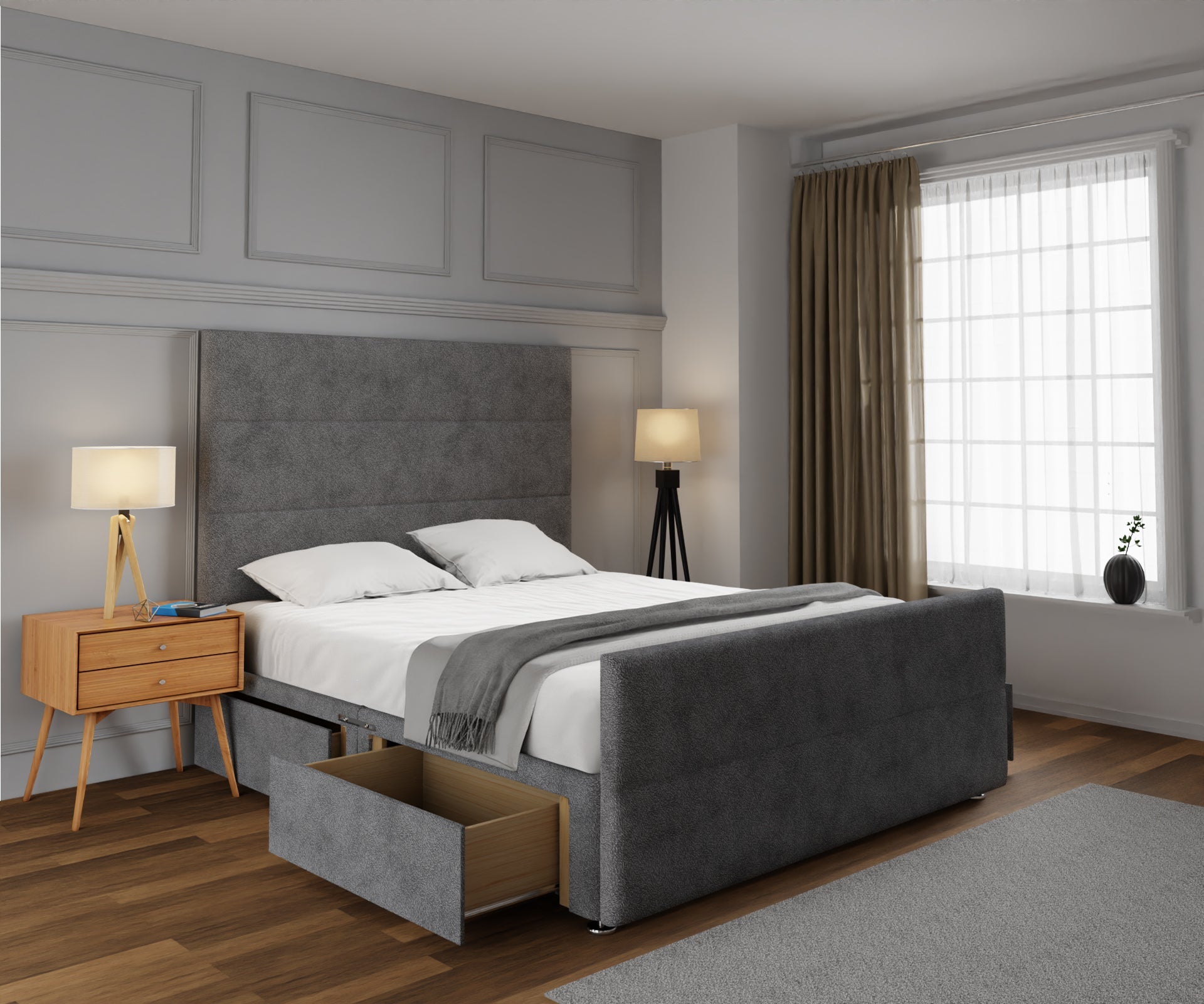 Ava Divan Bed Set With Footboard