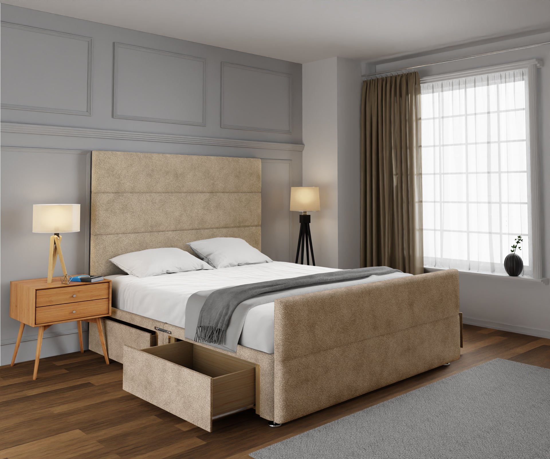 Ava Divan Bed Set With Footboard
