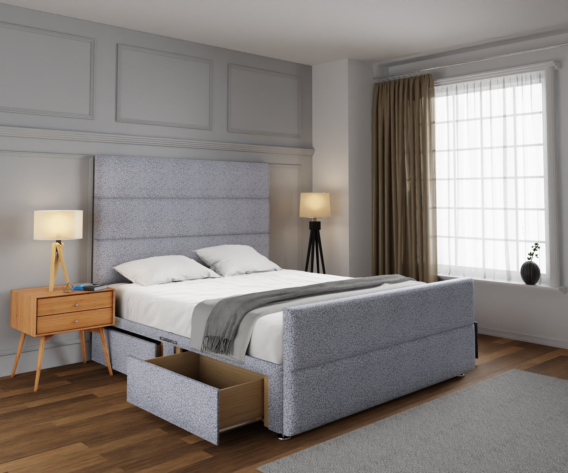 Ava Divan Bed Set With Footboard