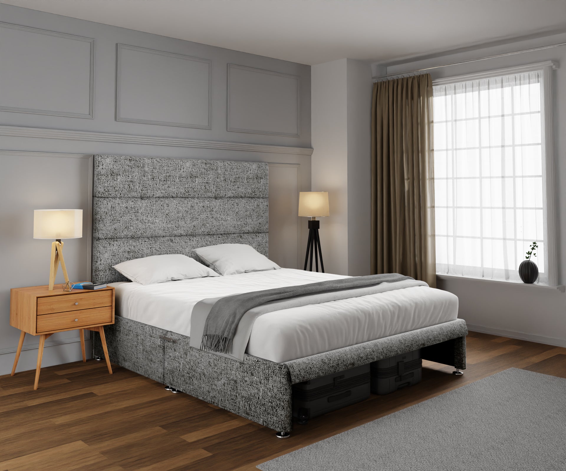 Ava Open Storage Divan Bed Set