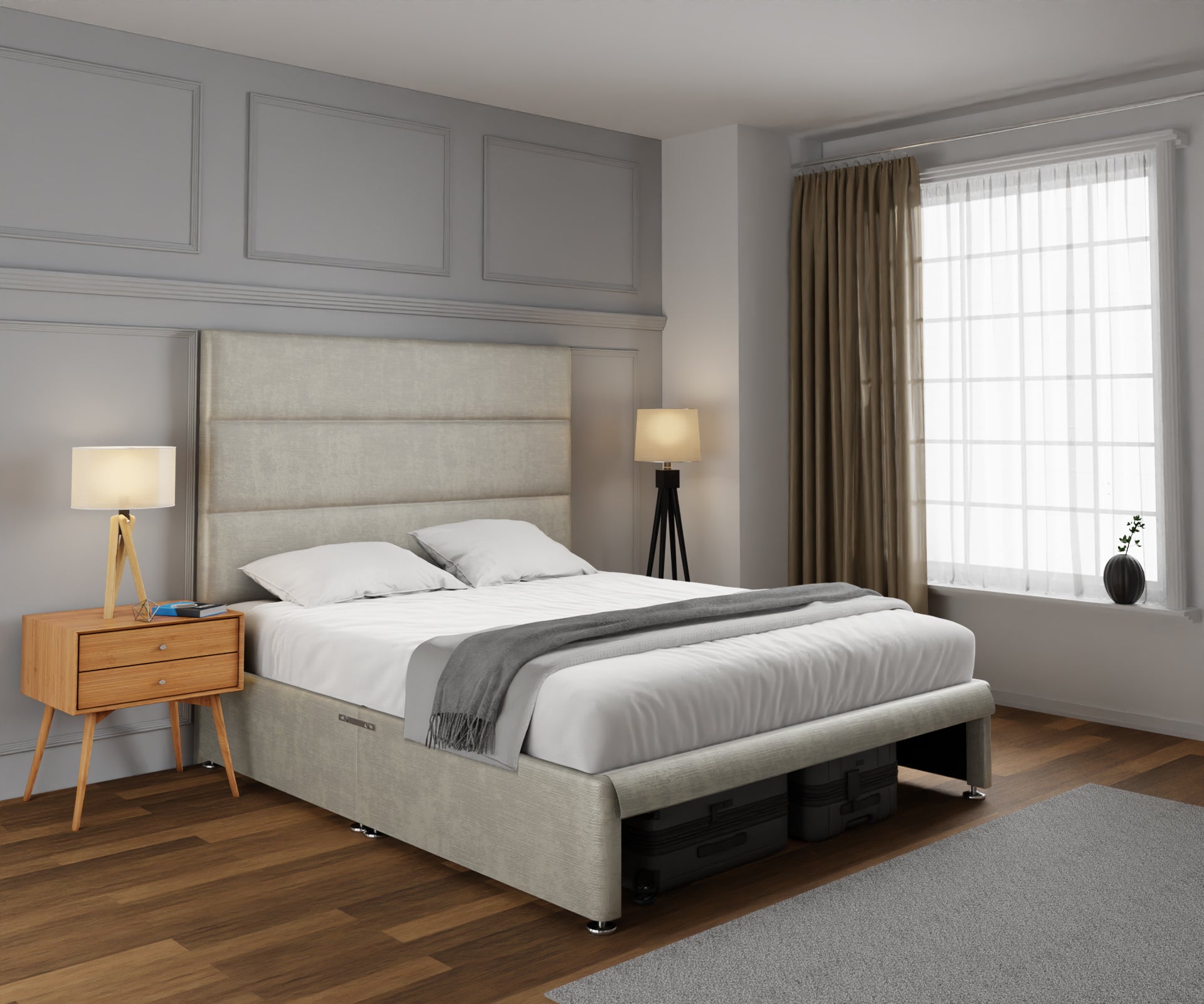 Ava Open Storage Divan Bed Set