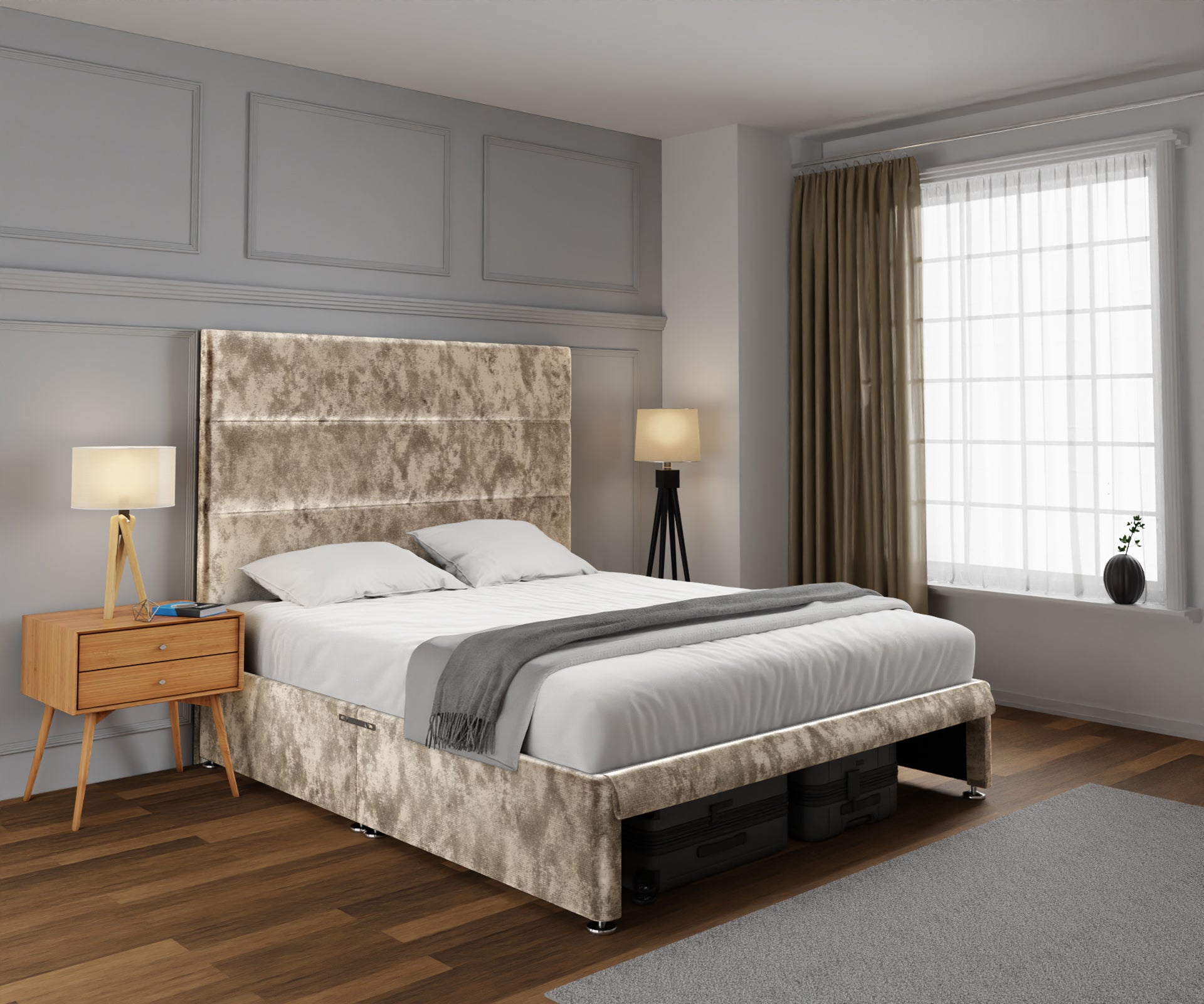 Ava Open Storage Divan Bed Set