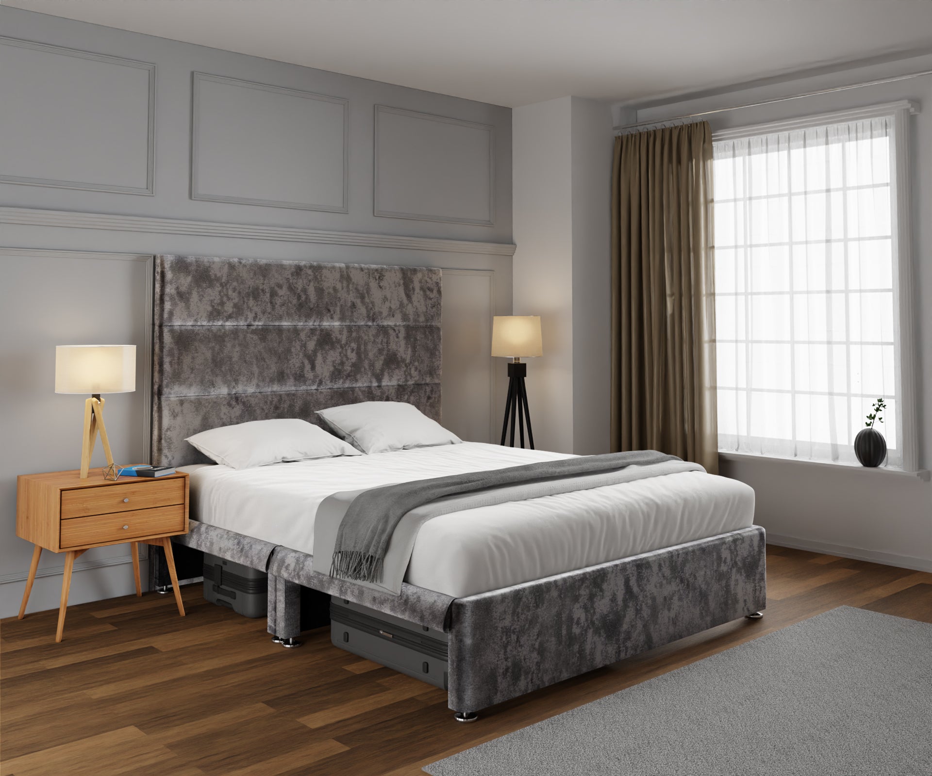 Ava Open Storage Divan Bed Set
