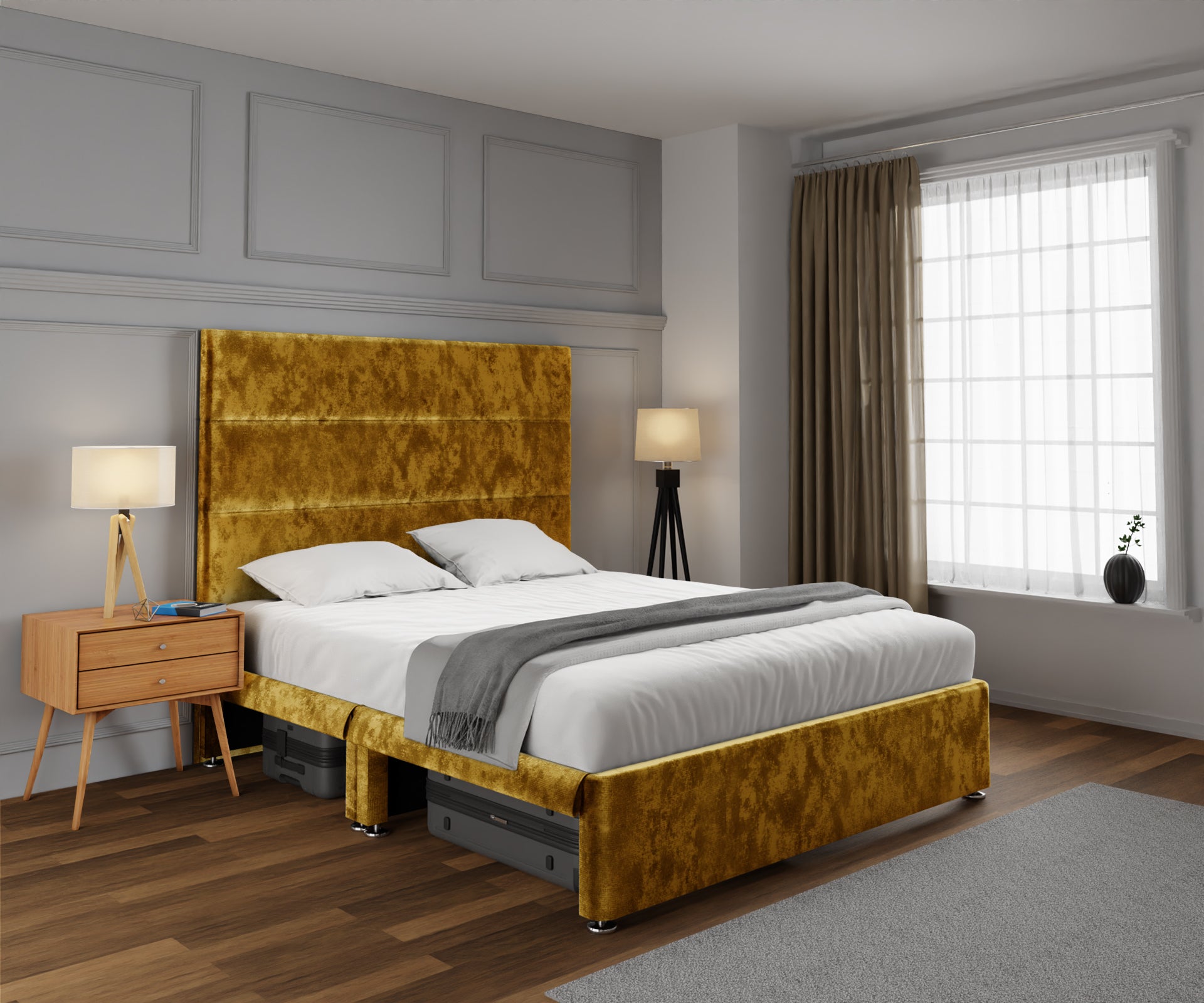 Ava Open Storage Divan Bed Set