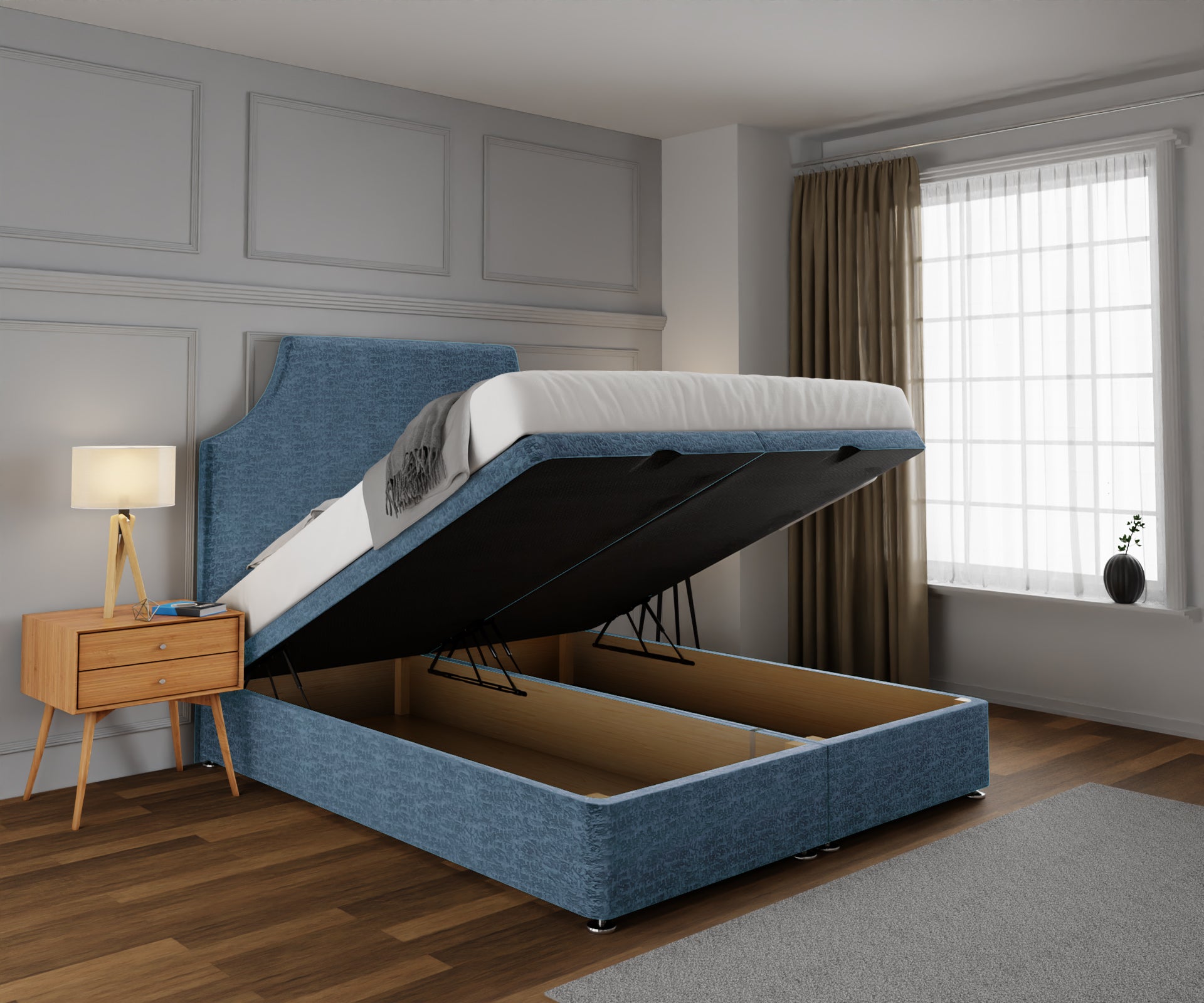 Eva Ottoman Storage Divan Bed Set