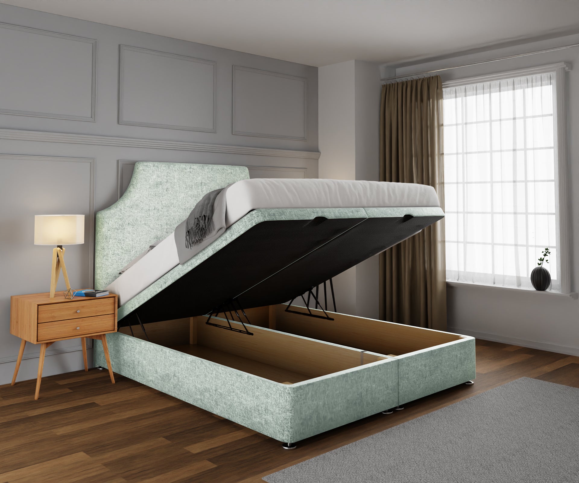 Eva Ottoman Storage Divan Bed Set