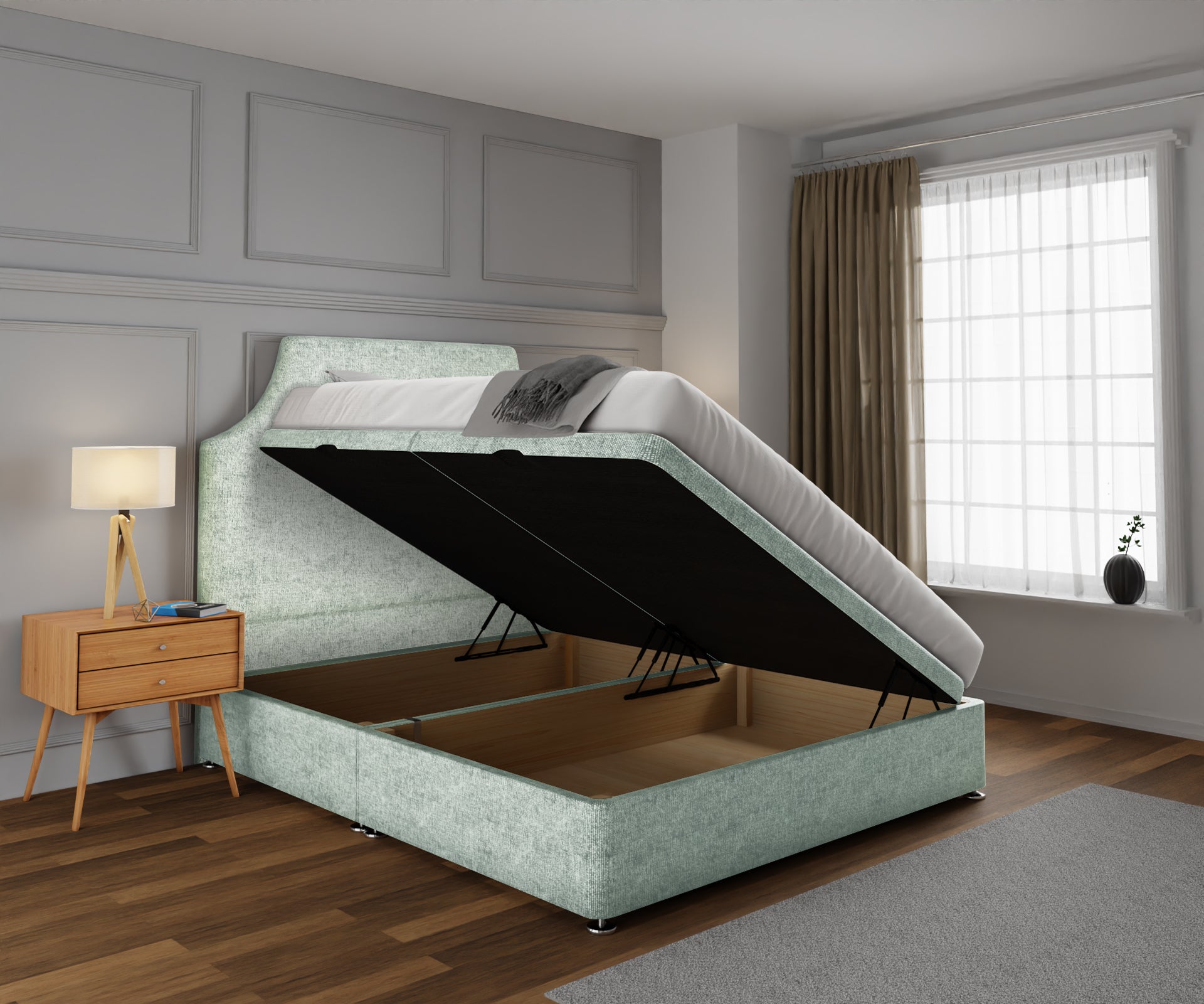 Eva Ottoman Storage Divan Bed Set