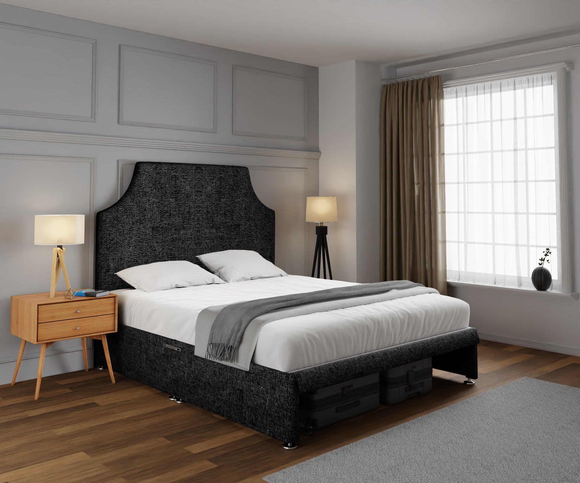 Eva Open Storage Divan Bed Set