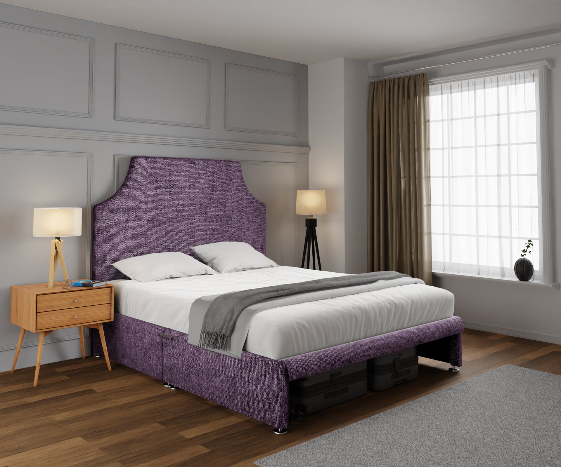 Eva Open Storage Divan Bed Set