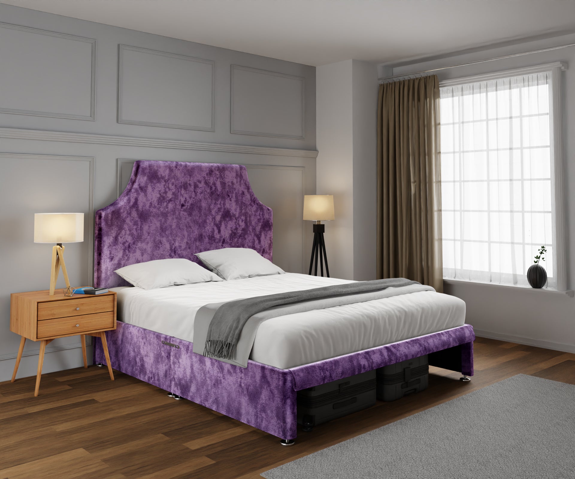 Eva Open Storage Divan Bed Set