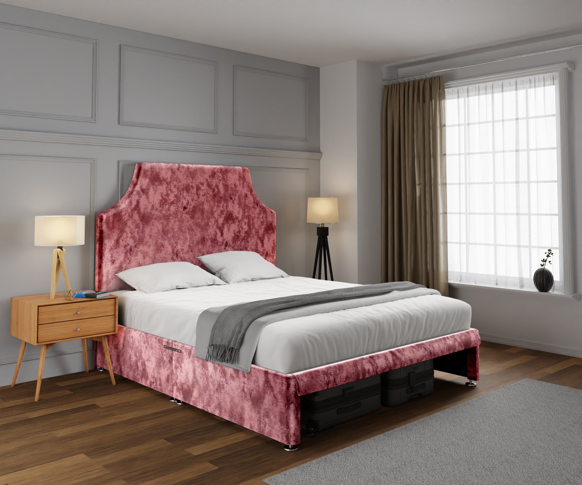 Eva Open Storage Divan Bed Set