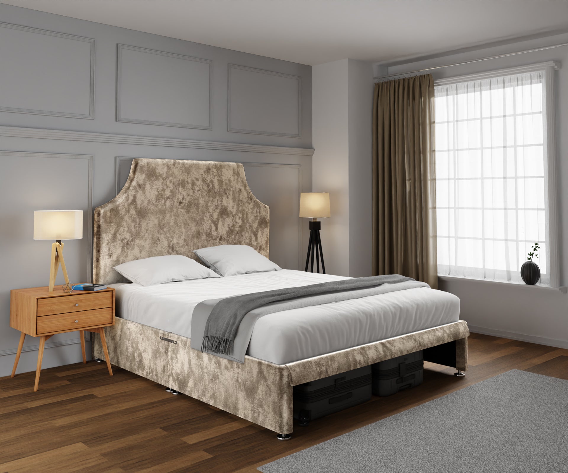 Eva Open Storage Divan Bed Set