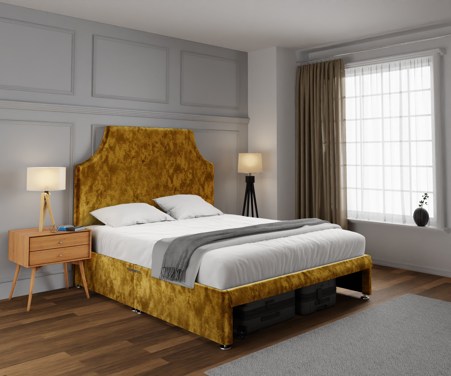 Eva Open Storage Divan Bed Set
