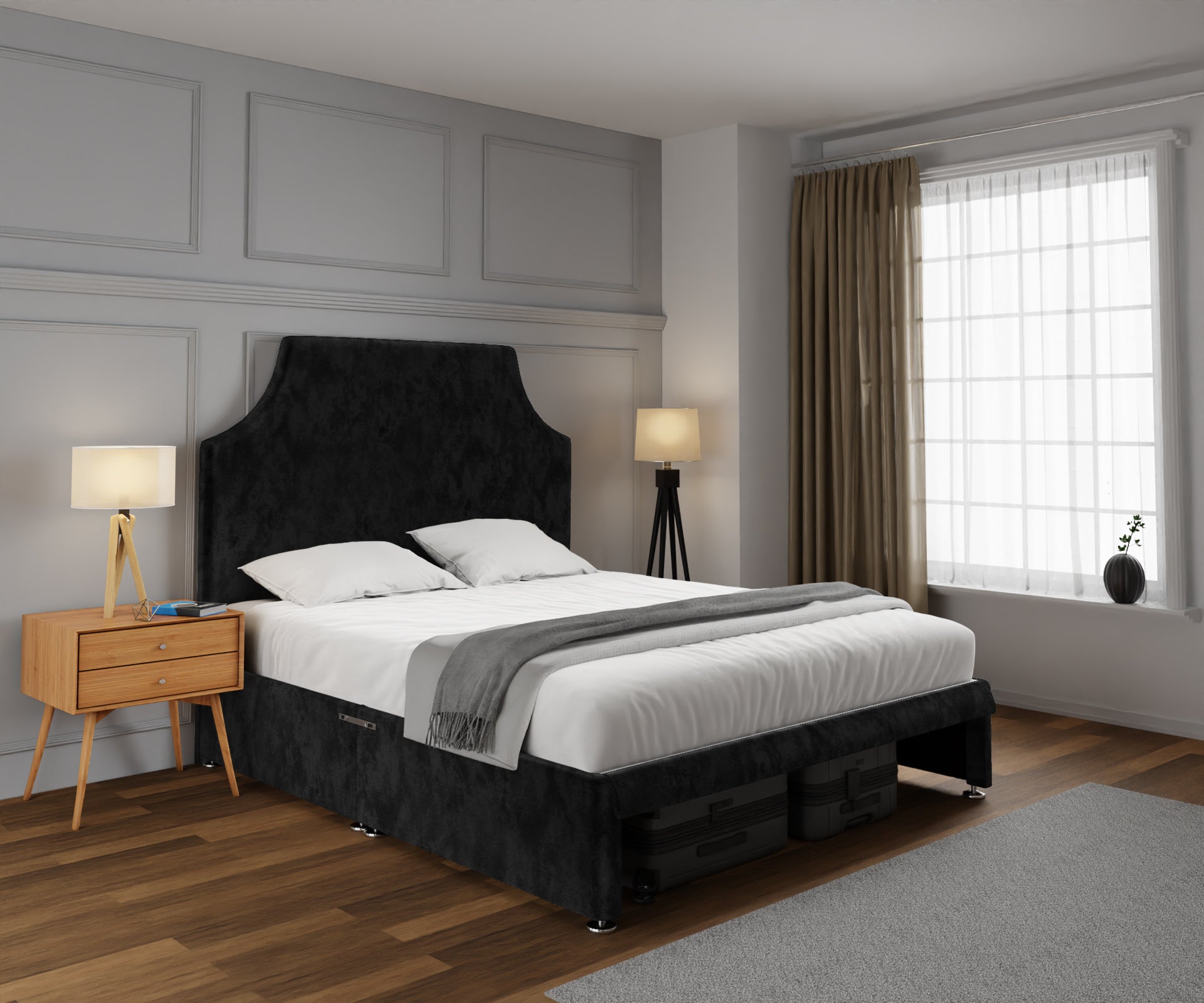 Eva Open Storage Divan Bed Set