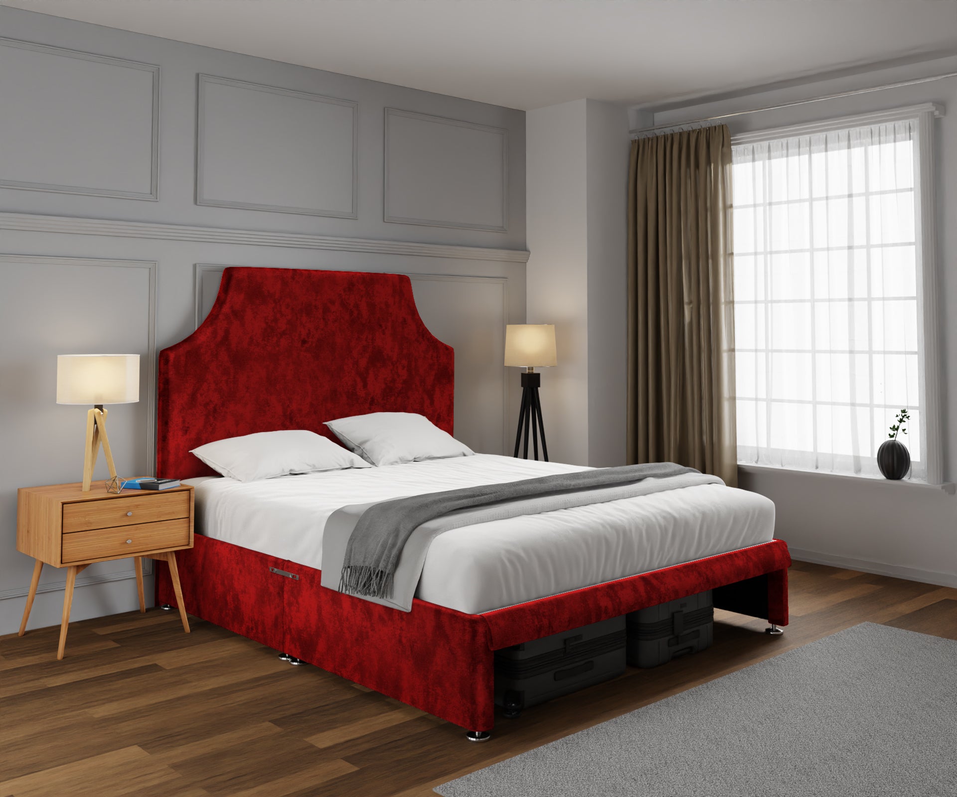 Eva Open Storage Divan Bed Set