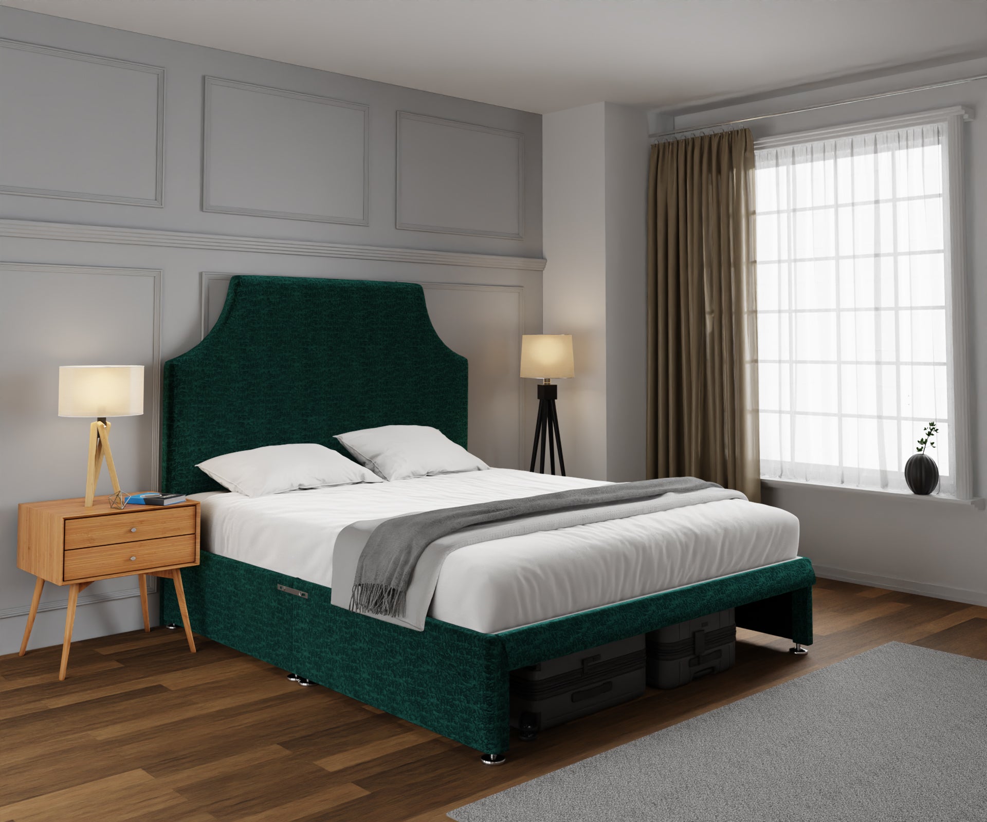 Eva Open Storage Divan Bed Set