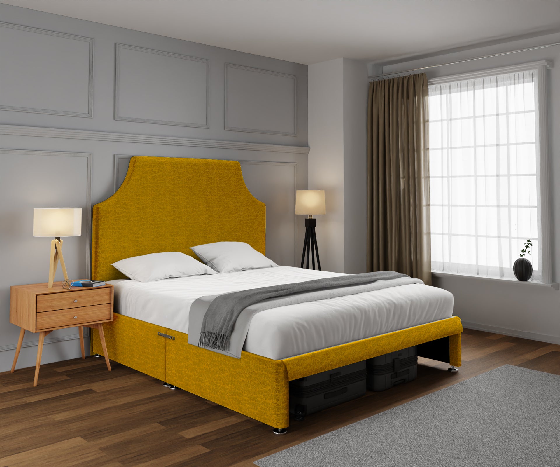 Eva Open Storage Divan Bed Set
