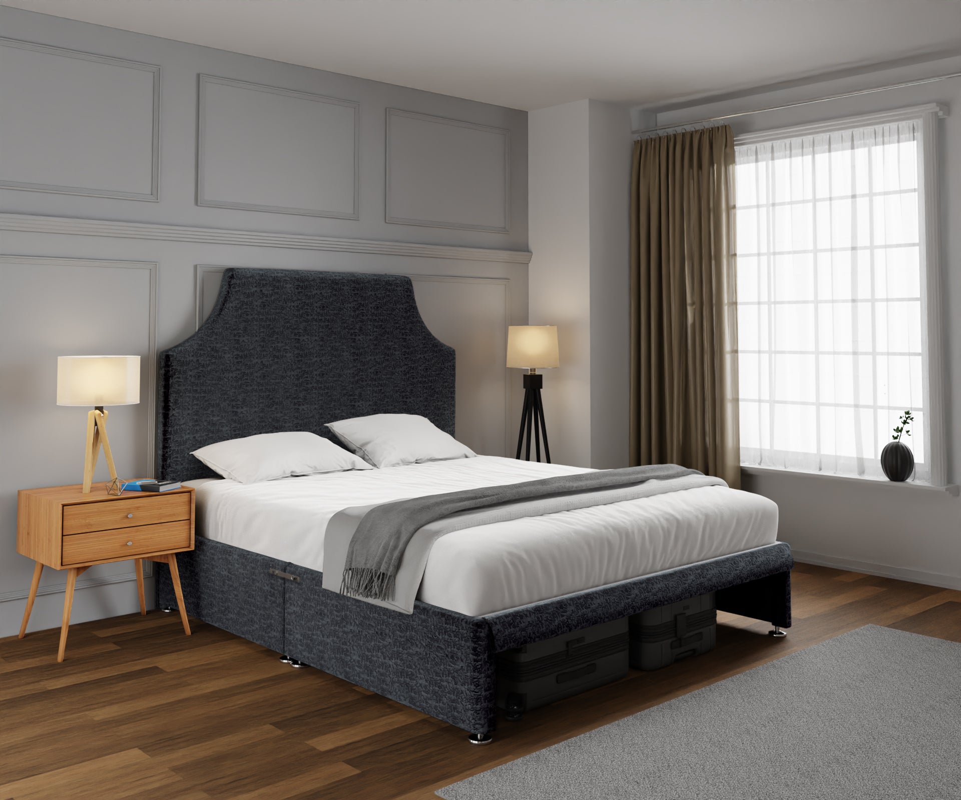 Eva Open Storage Divan Bed Set
