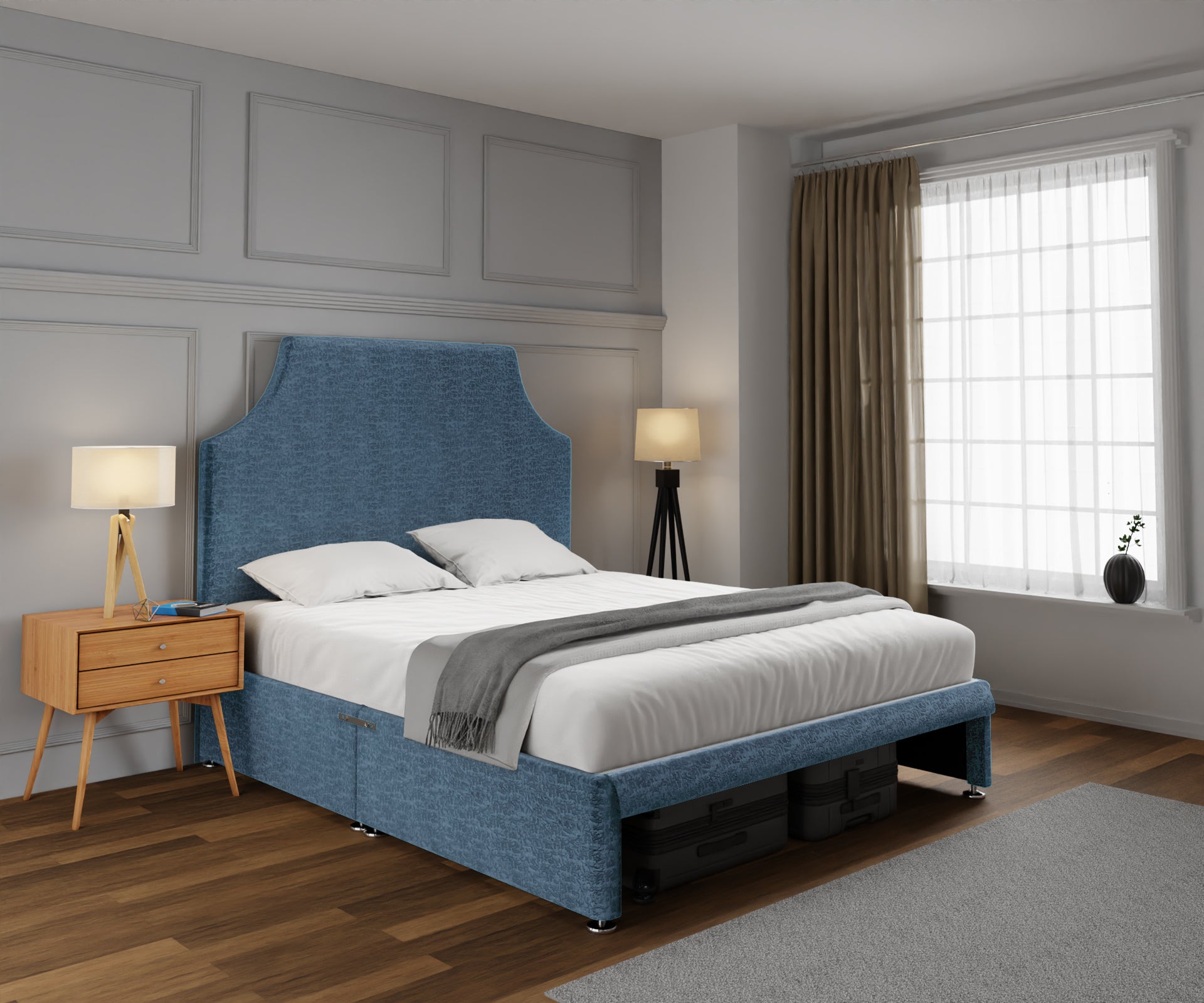 Eva Open Storage Divan Bed Set