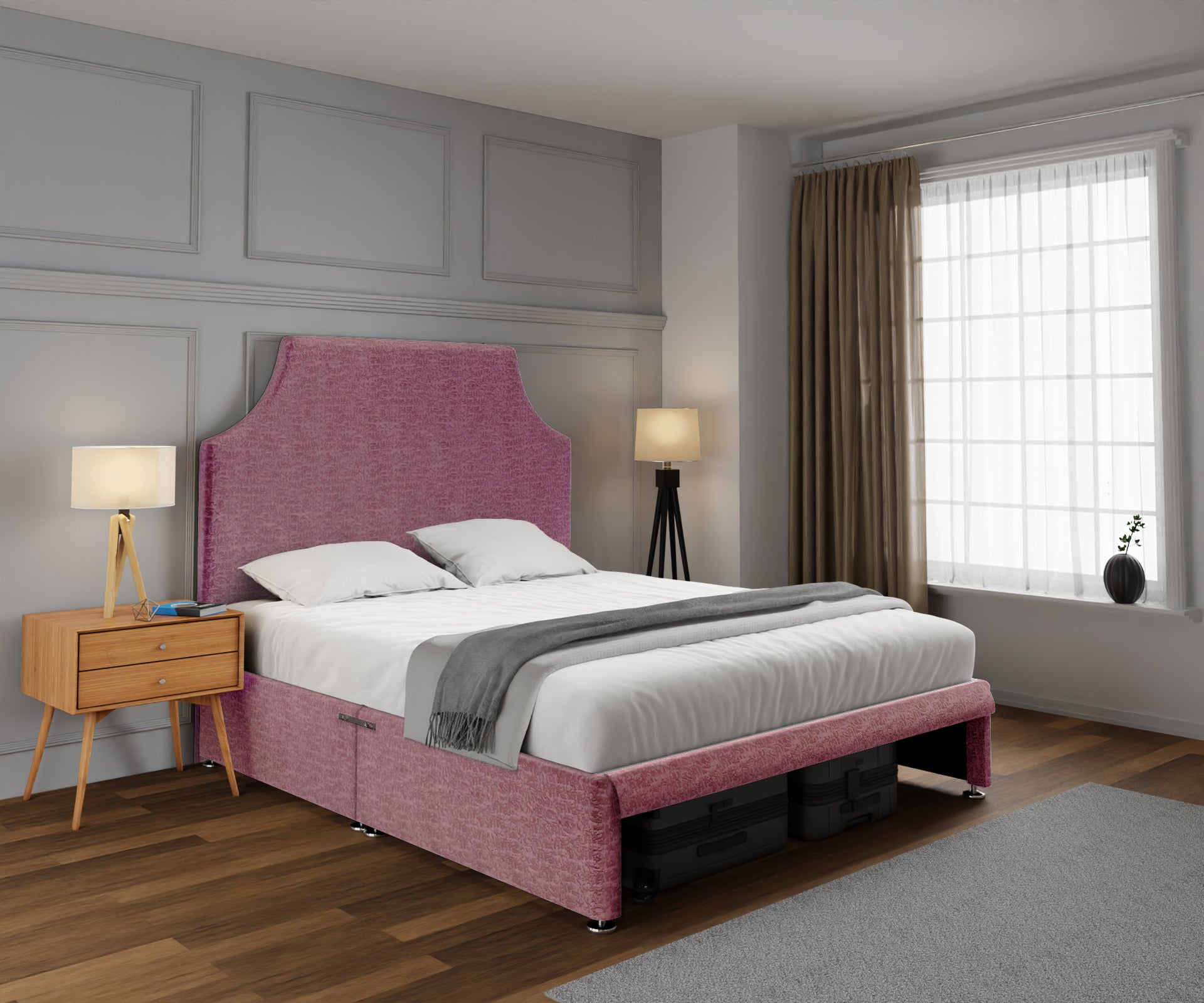 Eva Open Storage Divan Bed Set