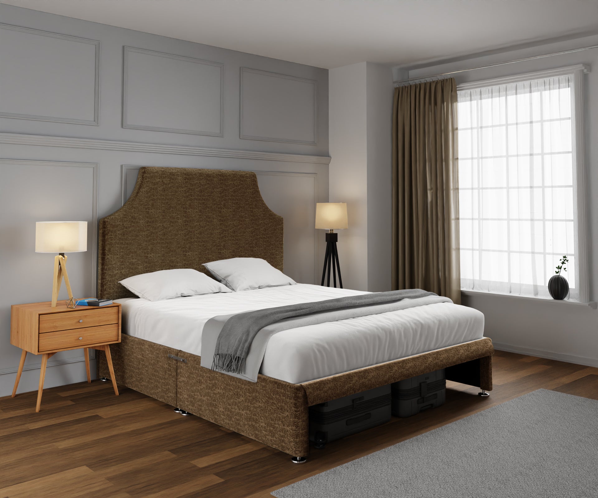 Eva Open Storage Divan Bed Set