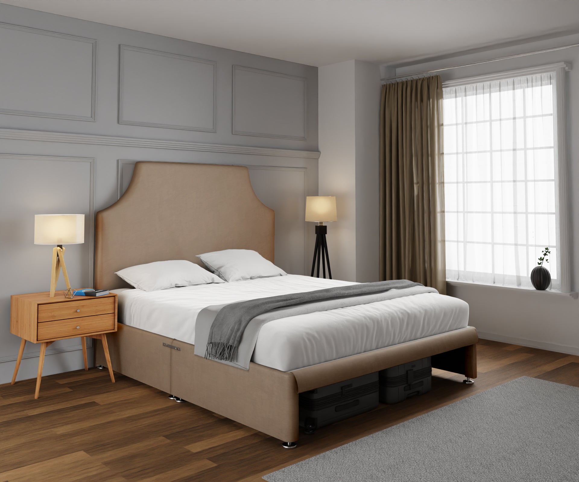 Eva Open Storage Divan Bed Set