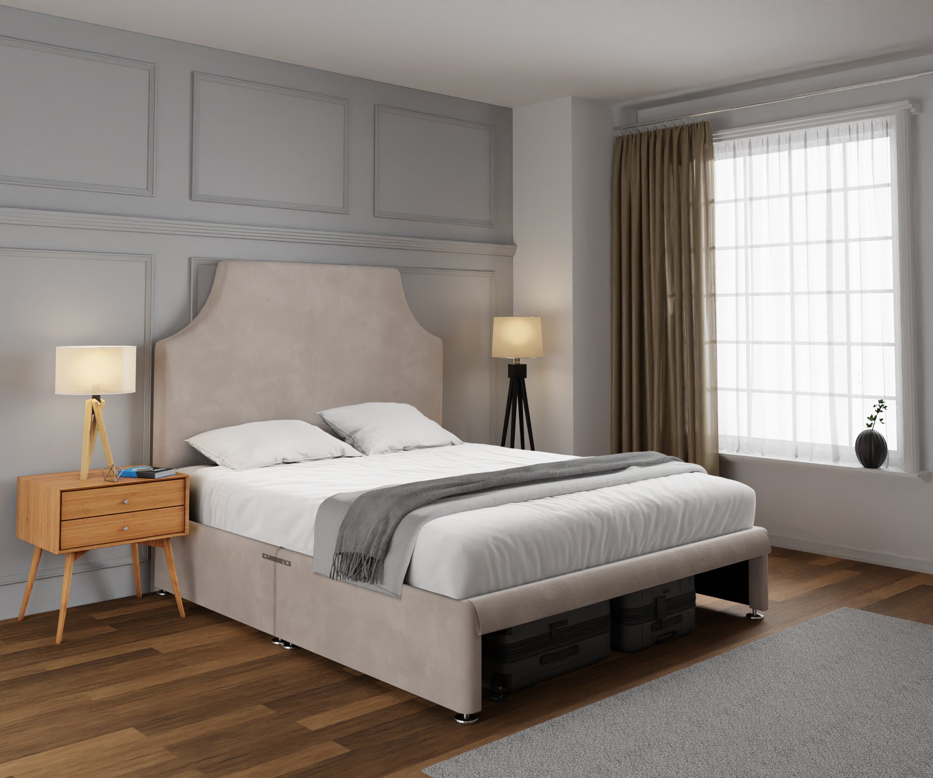 Eva Open Storage Divan Bed Set