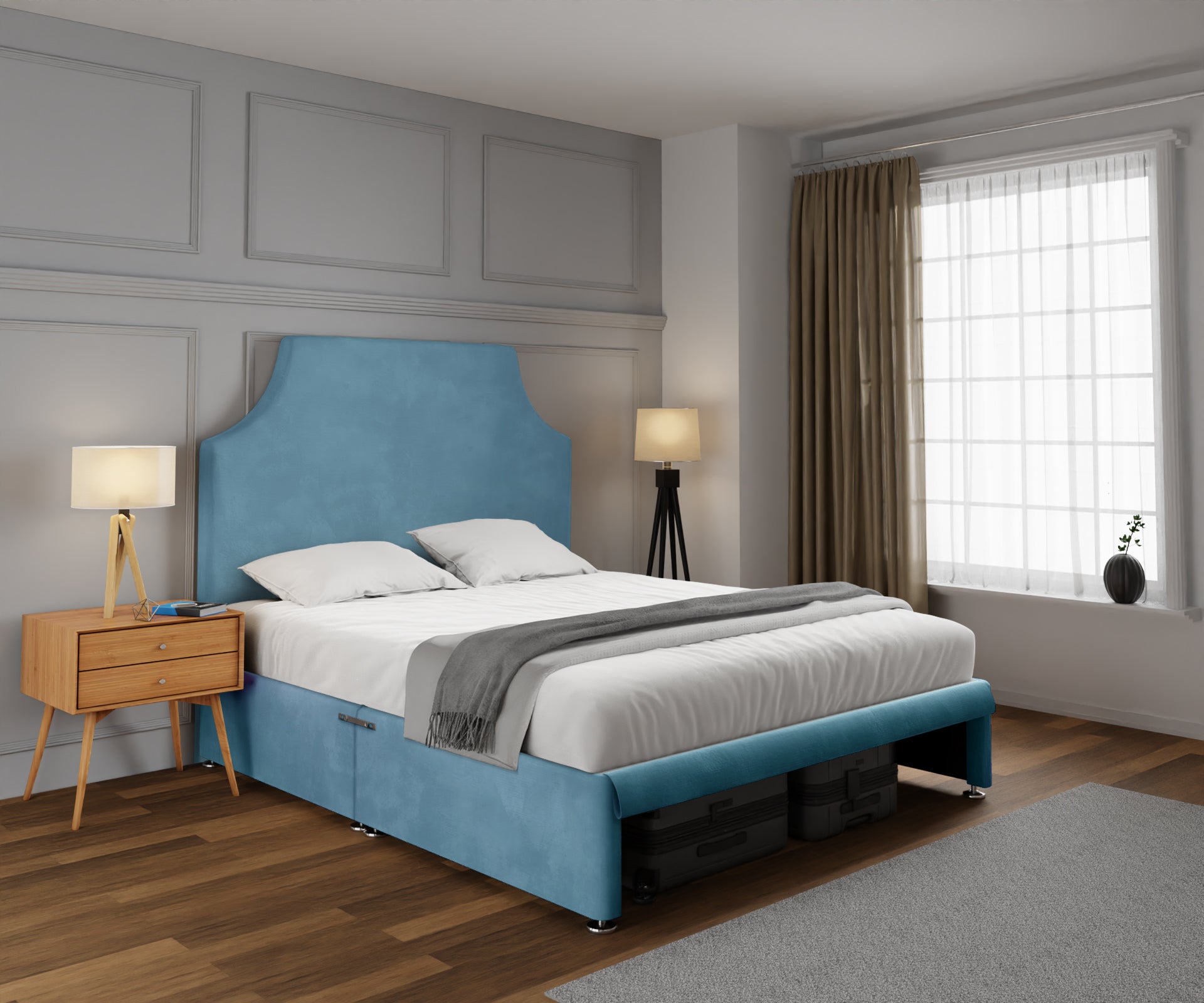 Eva Open Storage Divan Bed Set