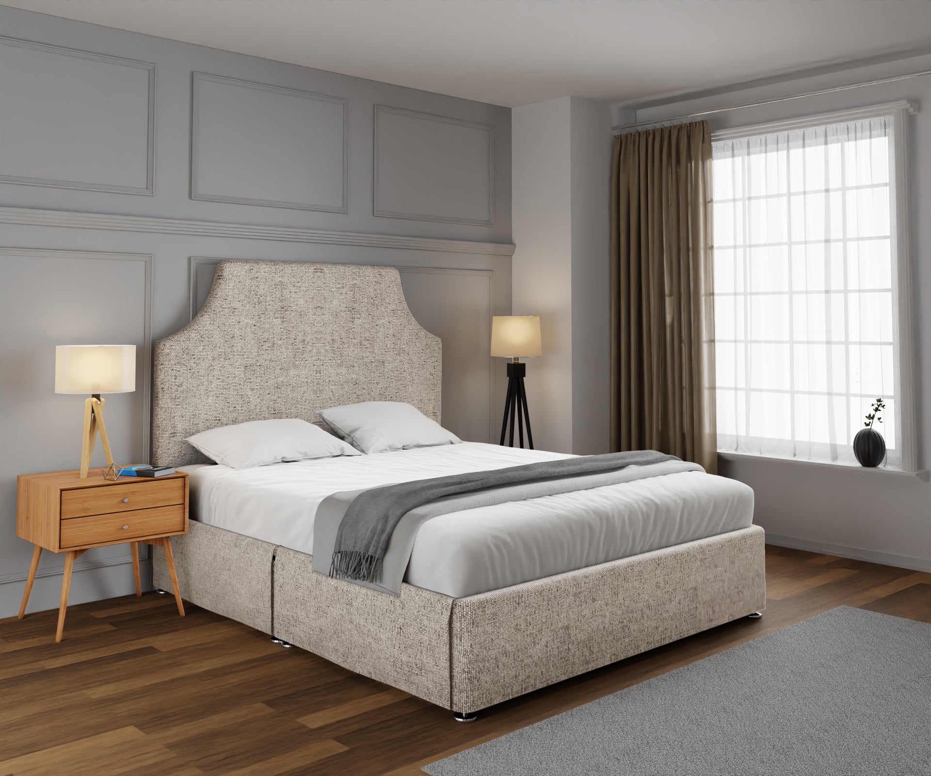Eva Open Storage Divan Bed Set