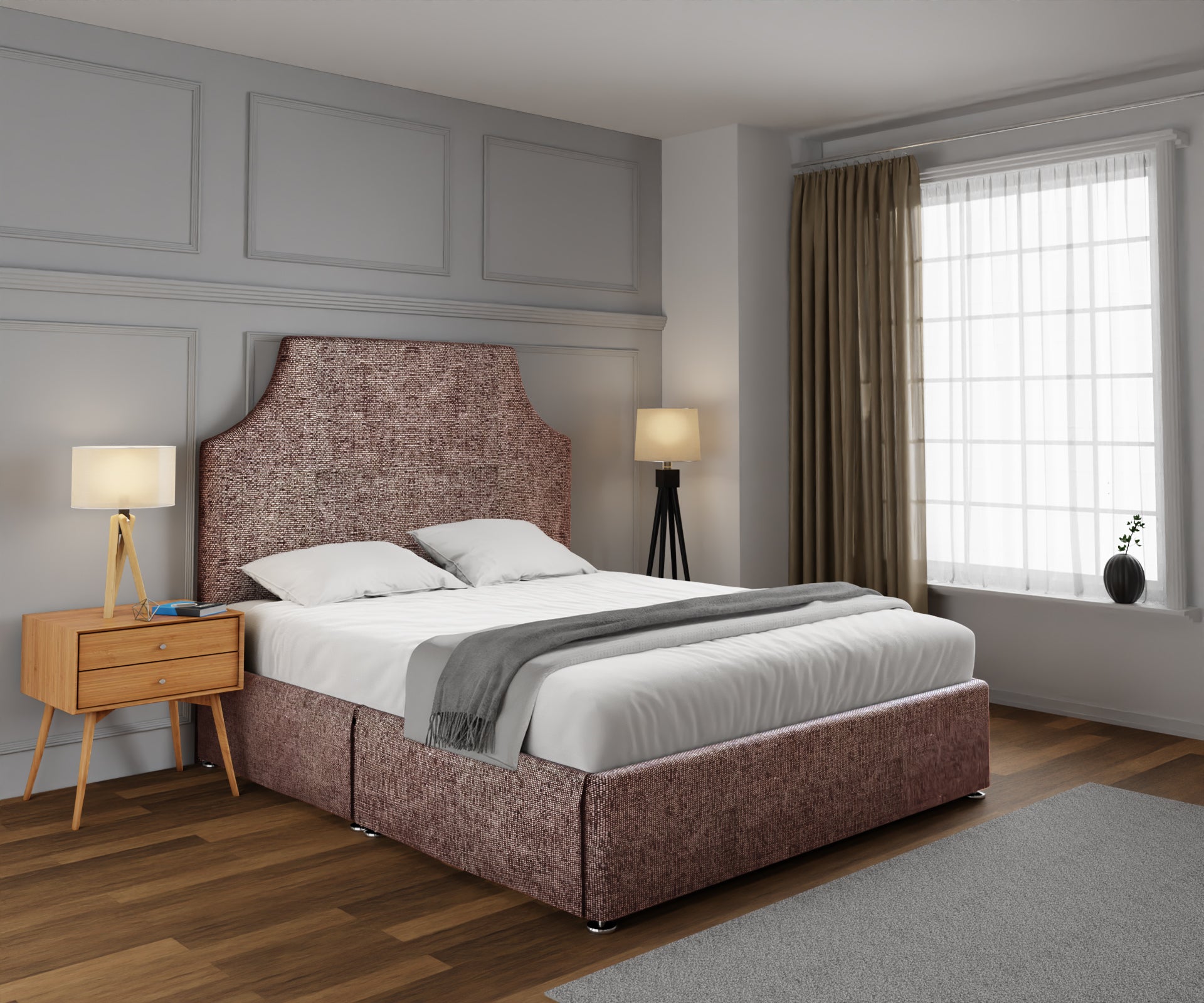 Eva Open Storage Divan Bed Set
