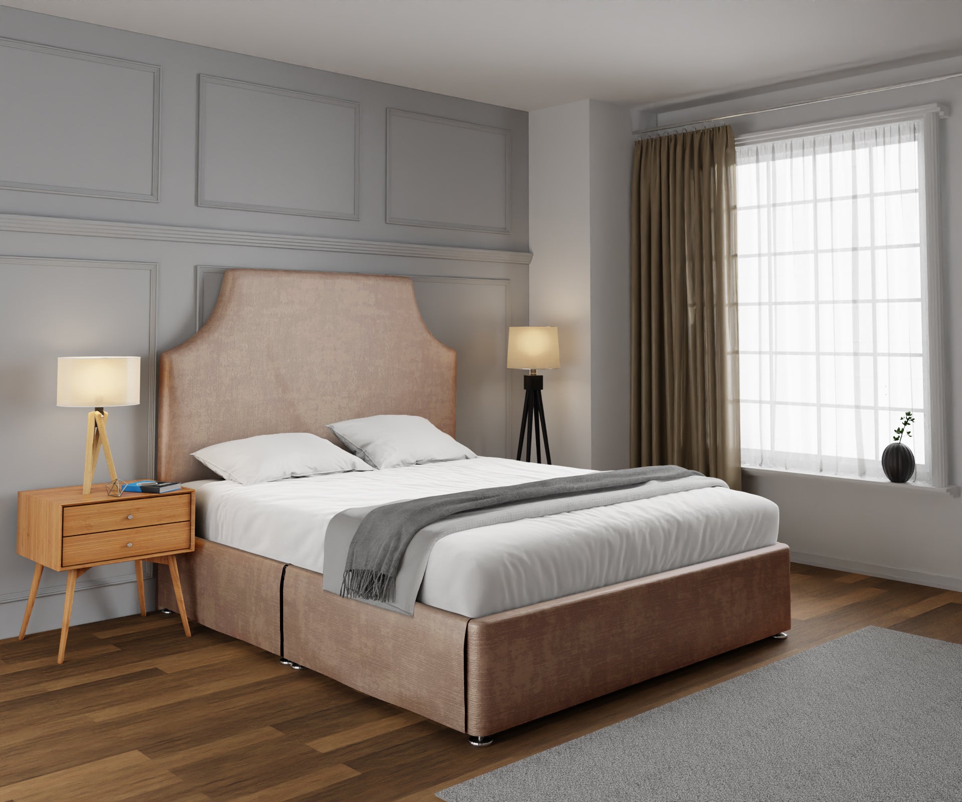 Eva Open Storage Divan Bed Set