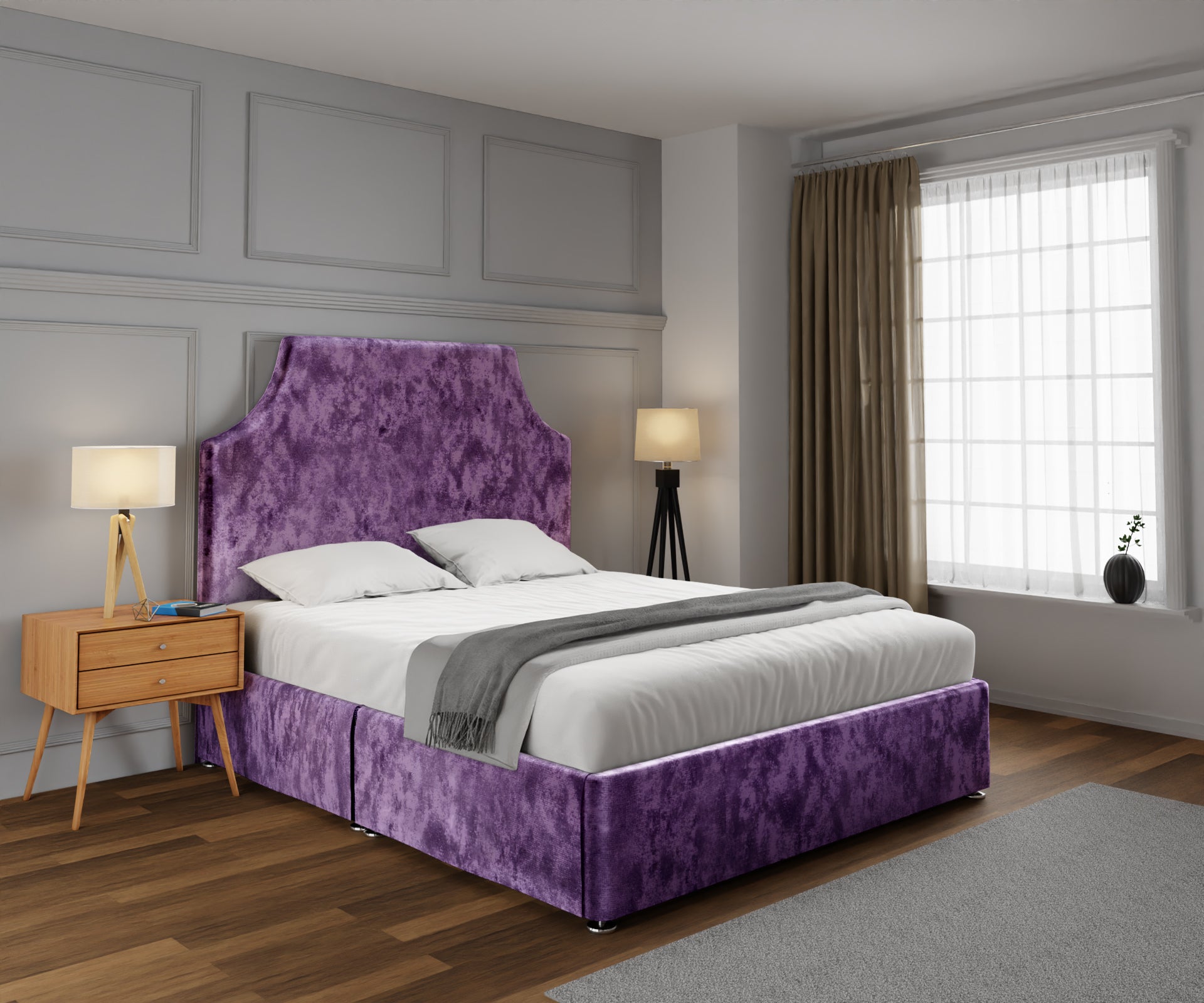 Eva Open Storage Divan Bed Set