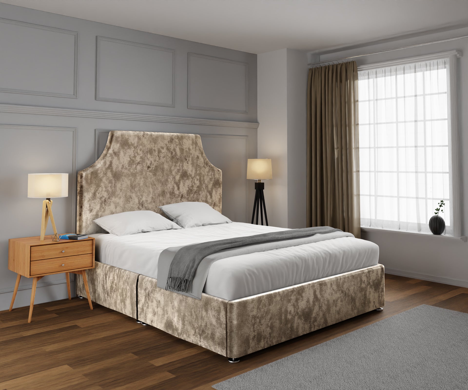 Eva Open Storage Divan Bed Set
