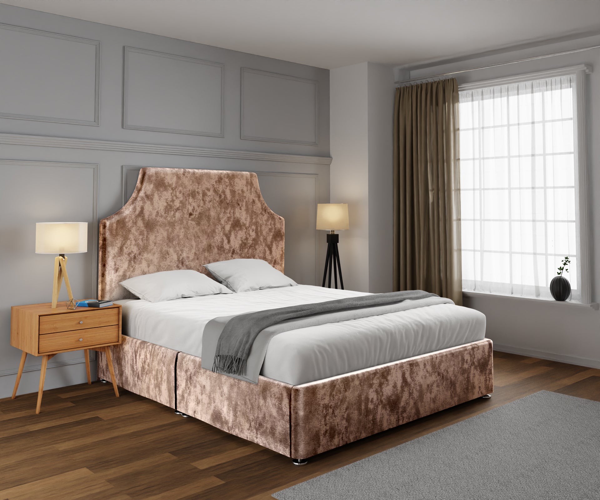 Eva Open Storage Divan Bed Set