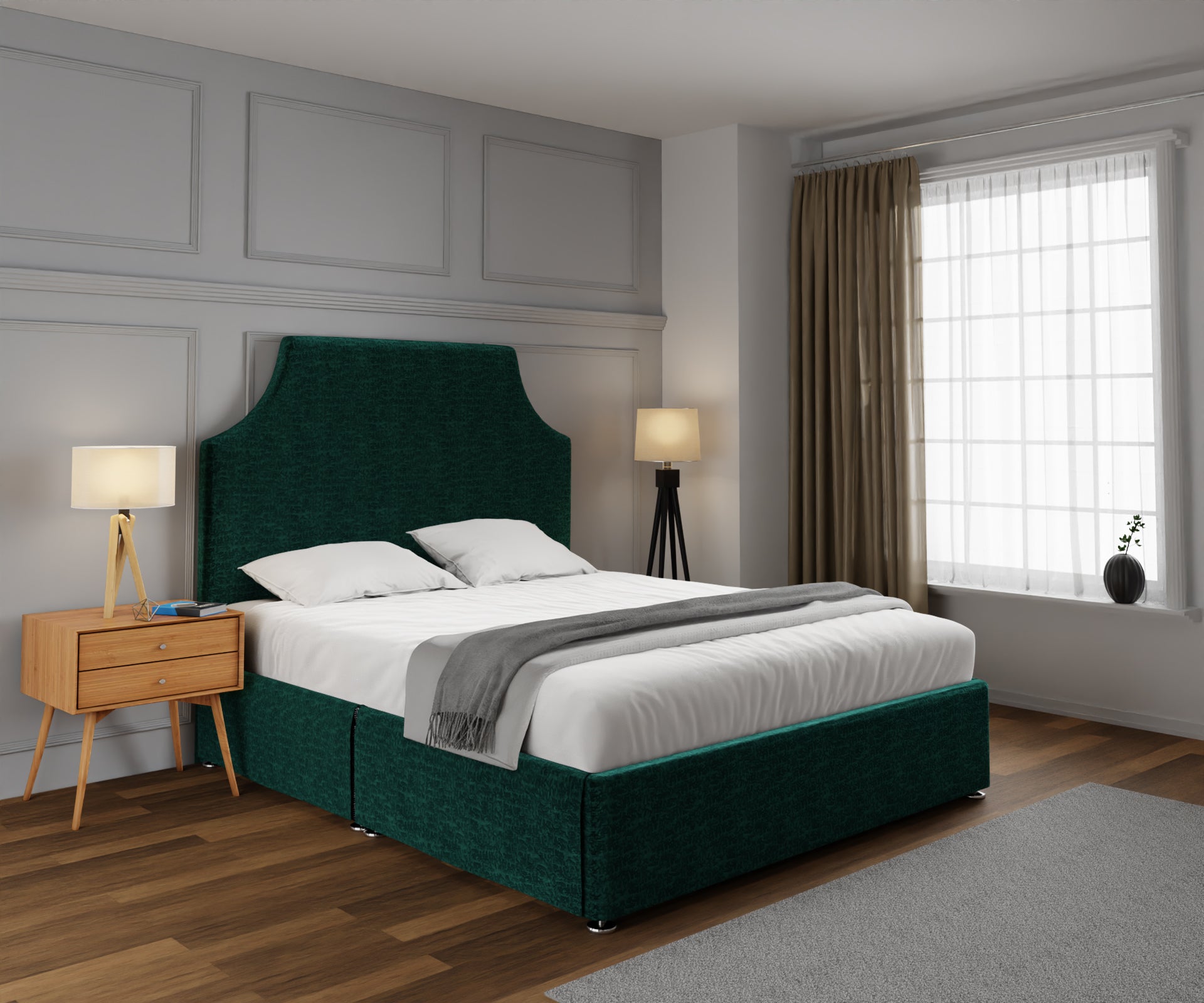 Eva Open Storage Divan Bed Set