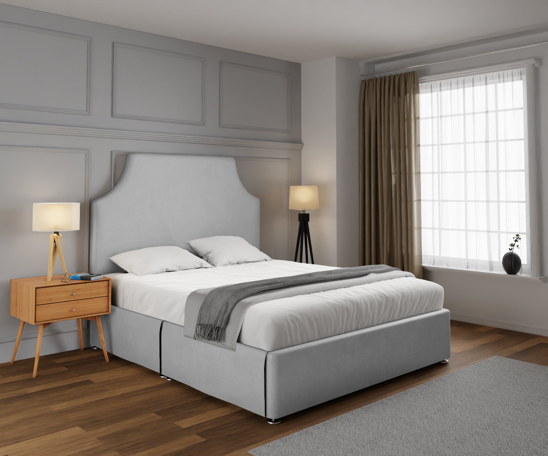 Eva Open Storage Divan Bed Set