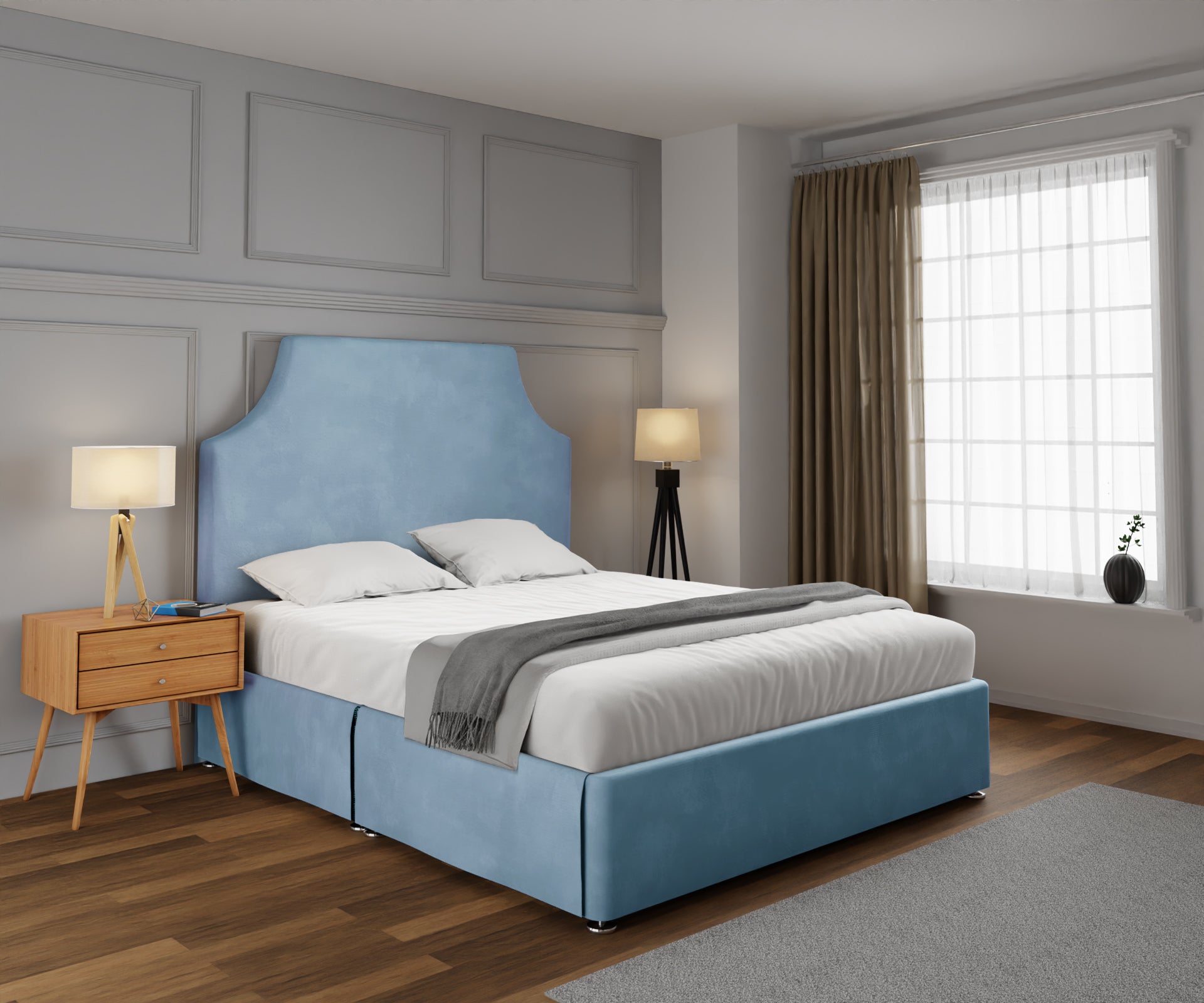 Eva Open Storage Divan Bed Set