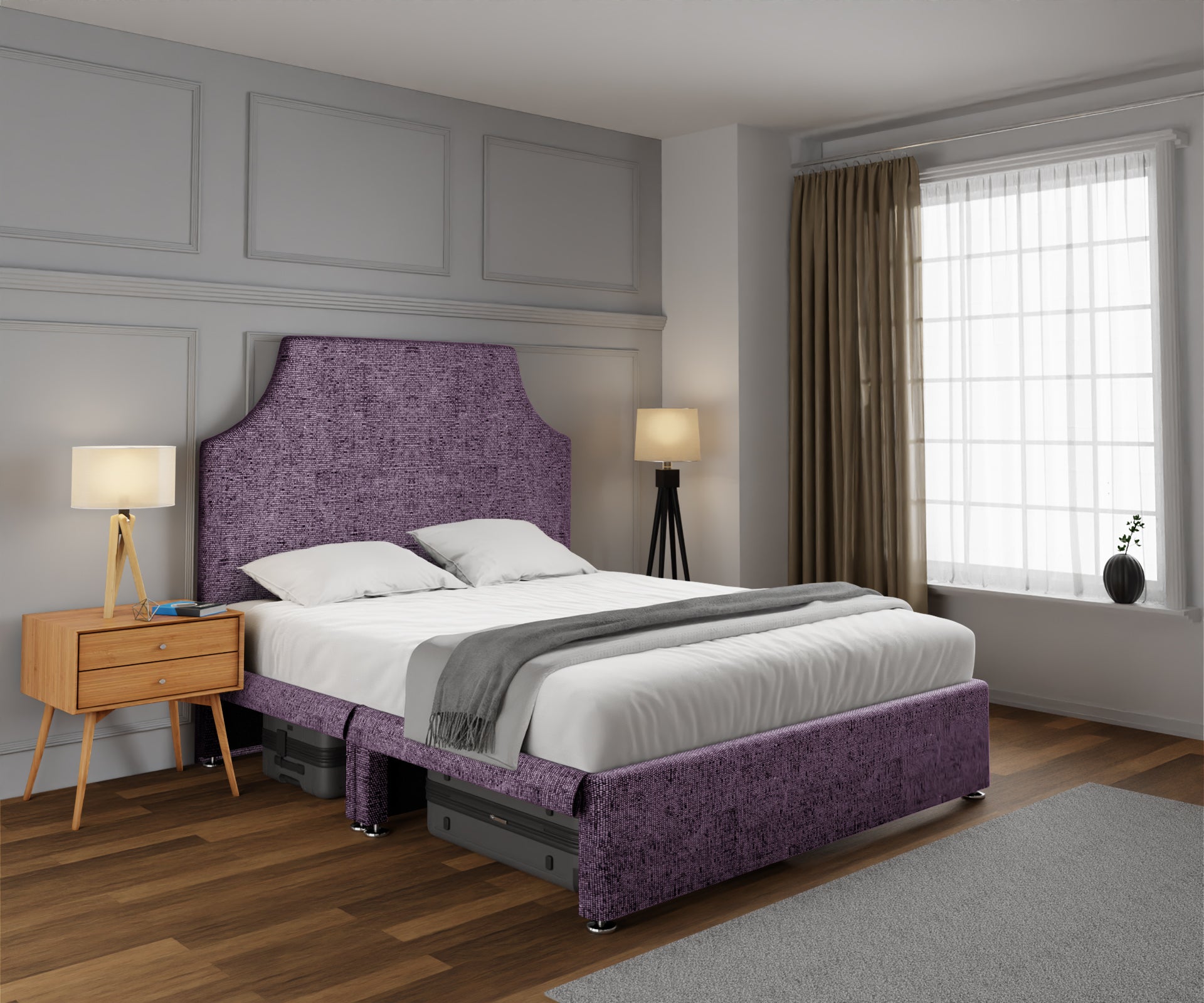 Eva Open Storage Divan Bed Set