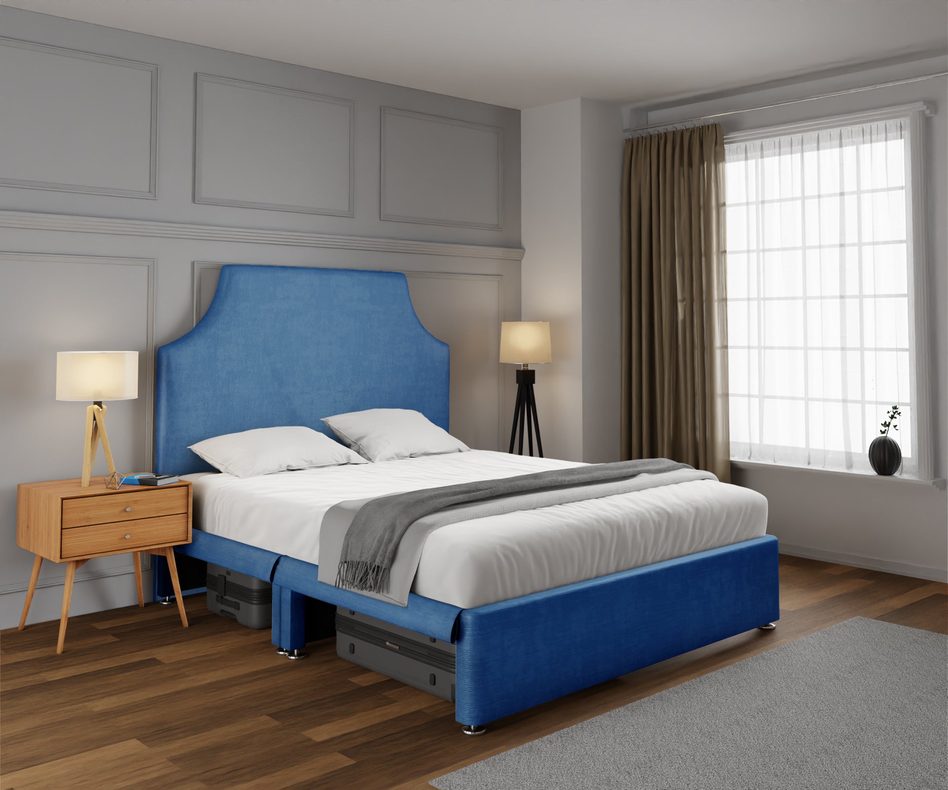 Eva Open Storage Divan Bed Set