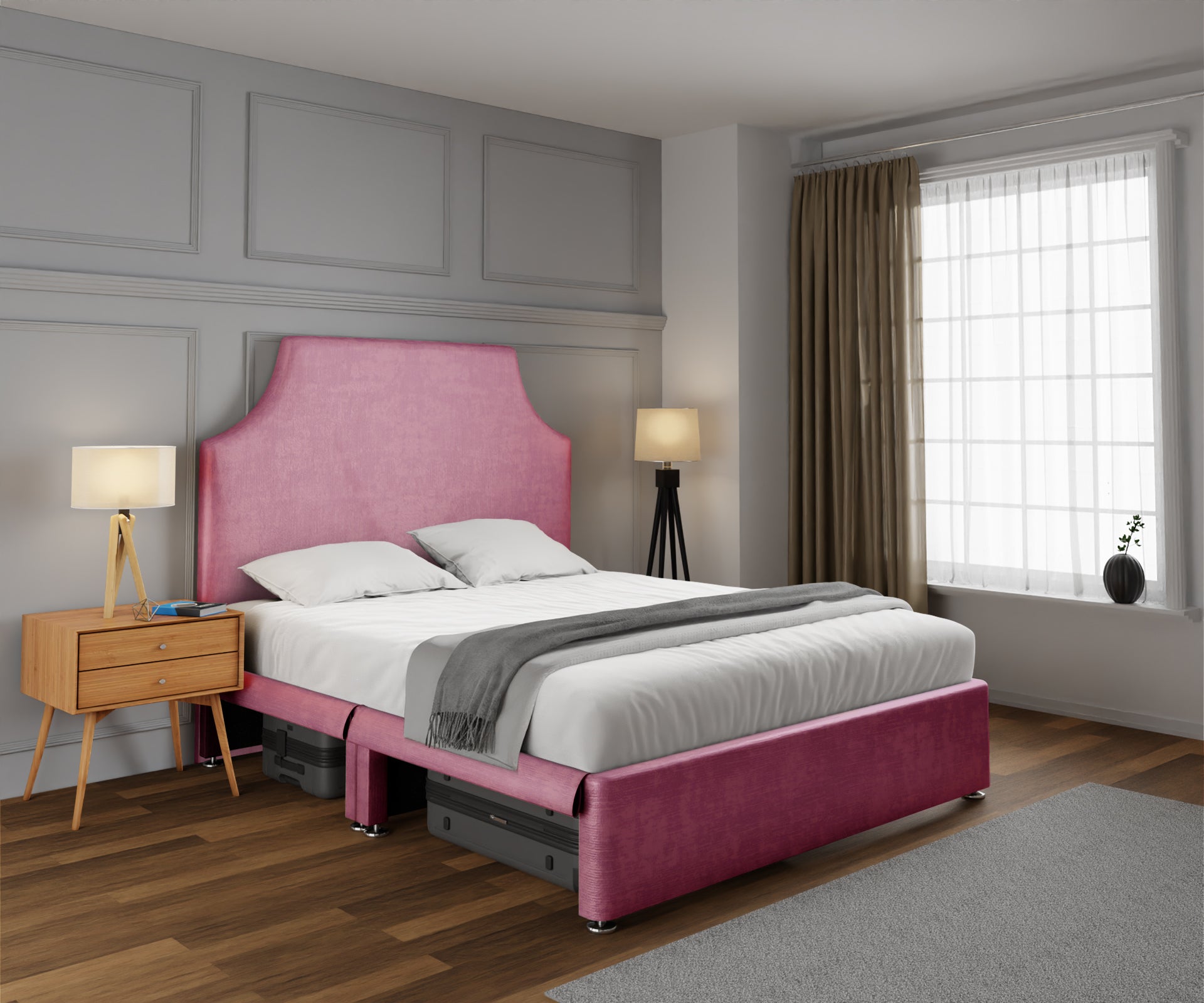 Eva Open Storage Divan Bed Set