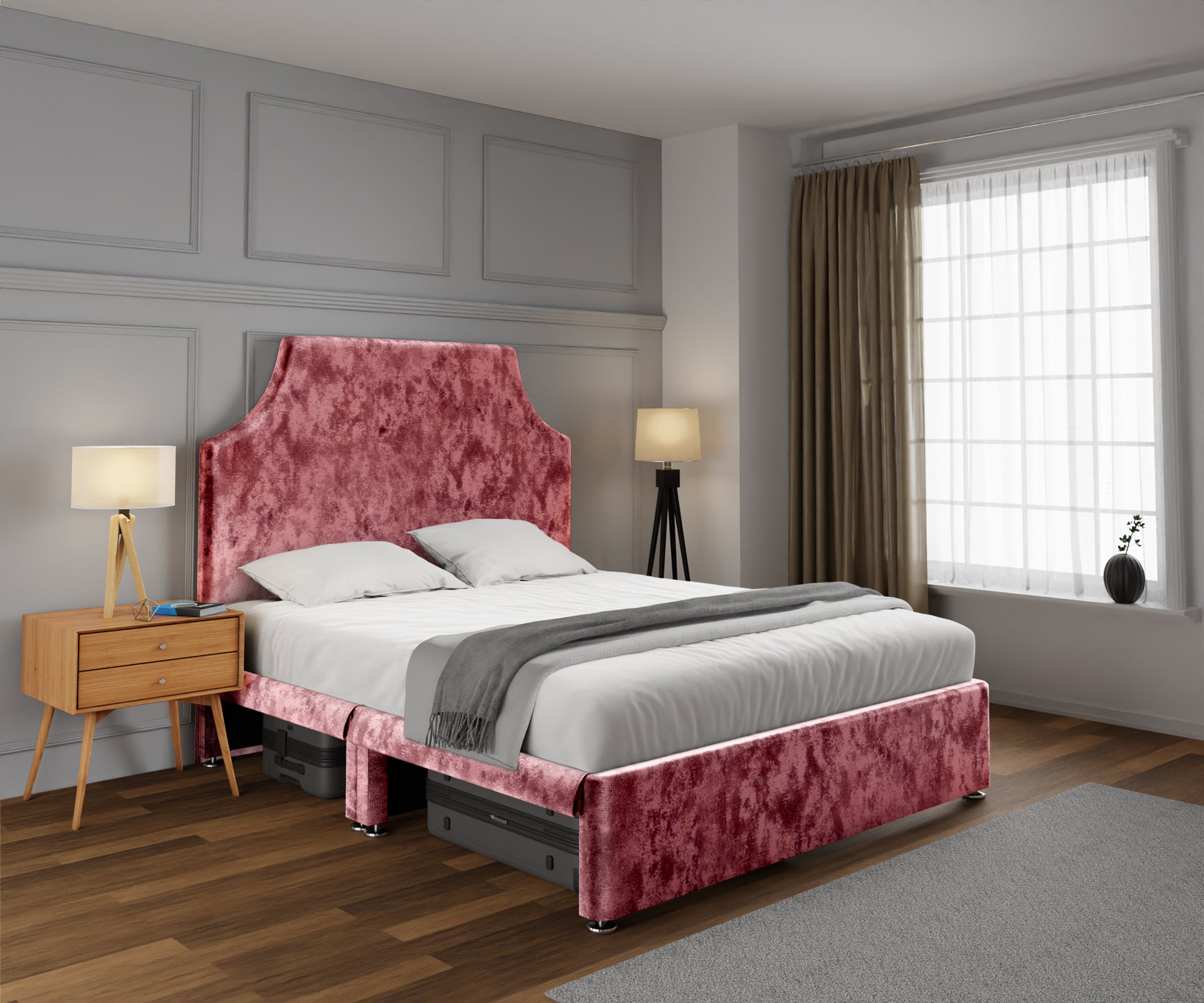 Eva Open Storage Divan Bed Set