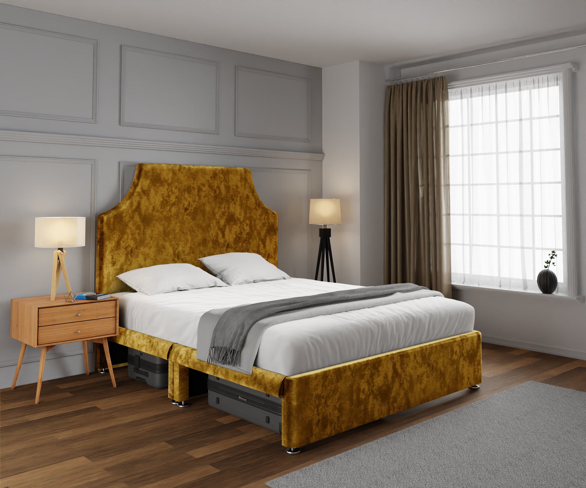 Eva Open Storage Divan Bed Set