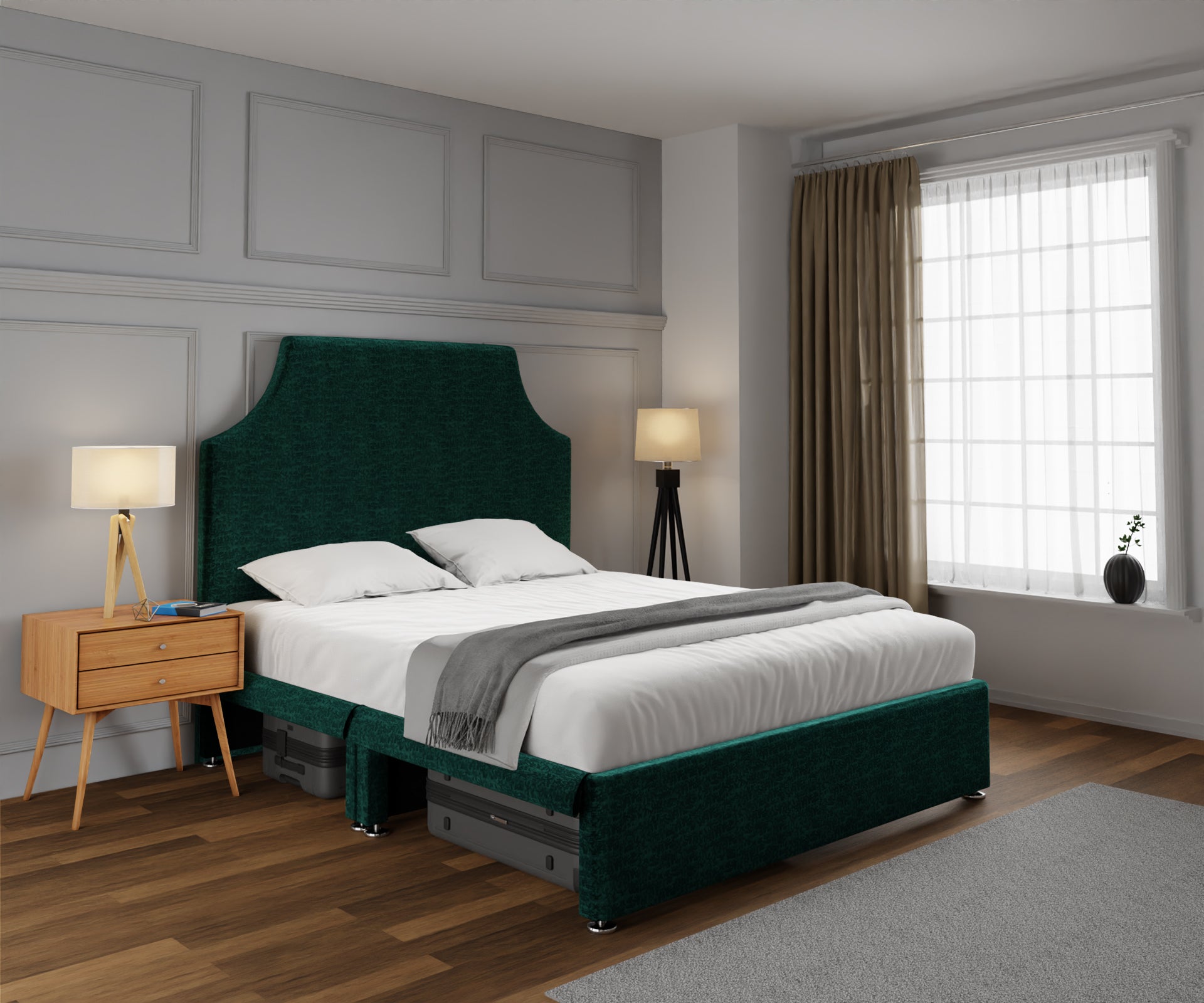 Eva Open Storage Divan Bed Set