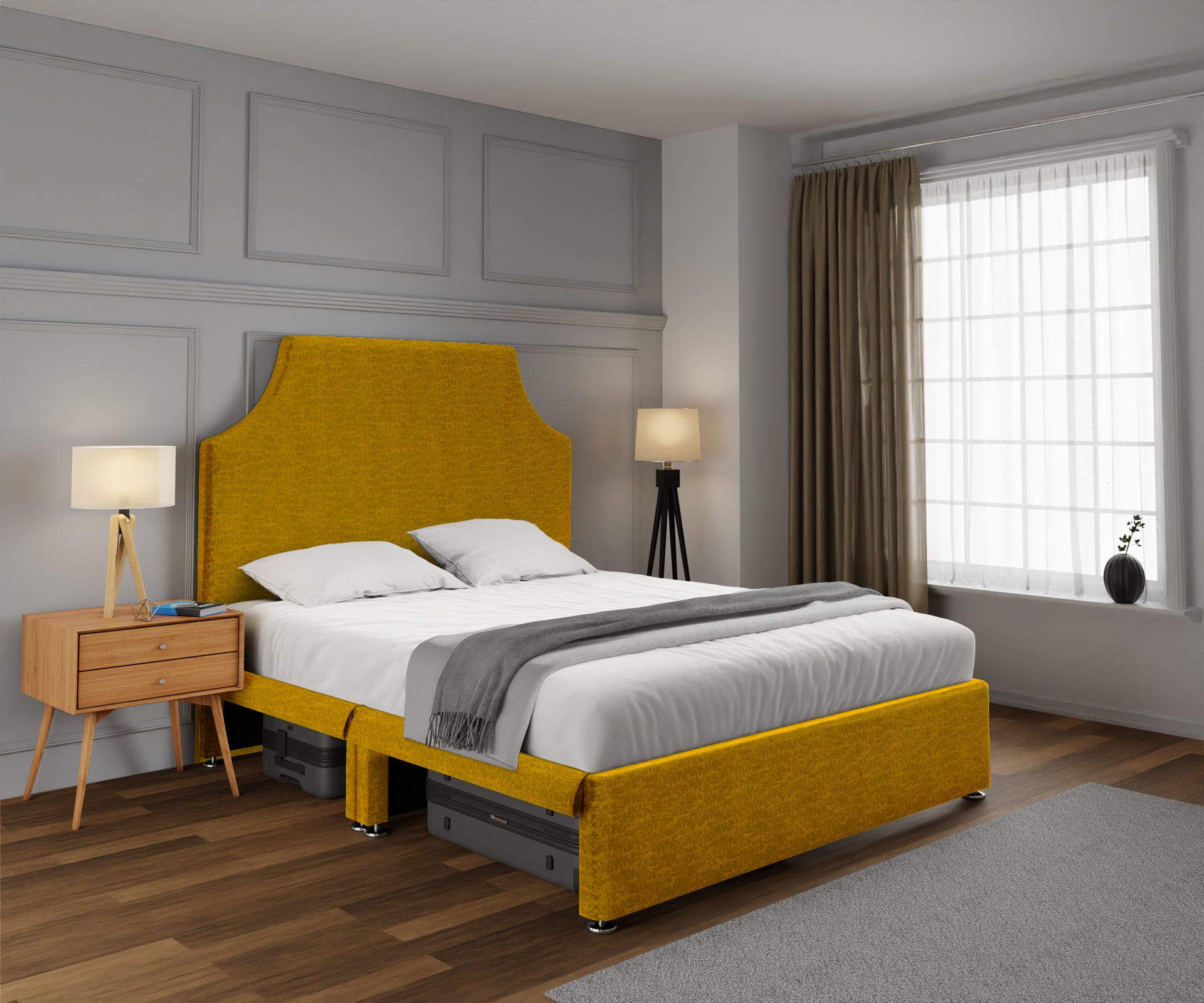 Eva Open Storage Divan Bed Set