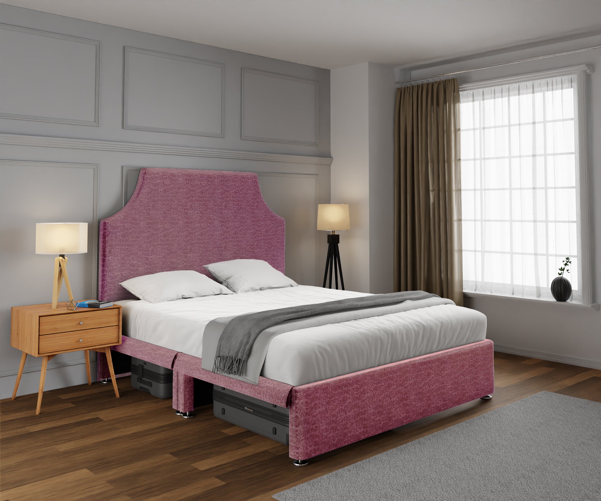 Eva Open Storage Divan Bed Set