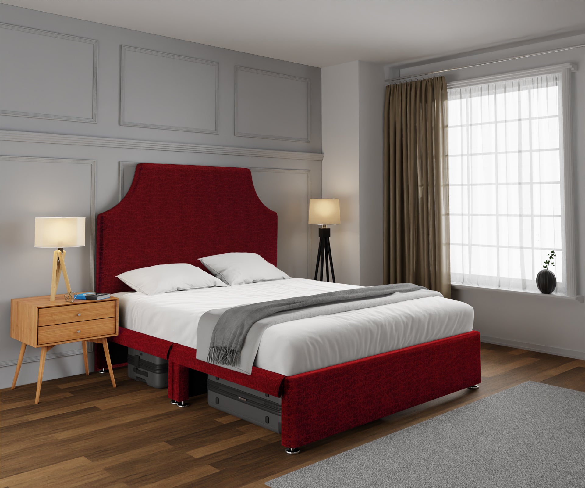 Eva Open Storage Divan Bed Set