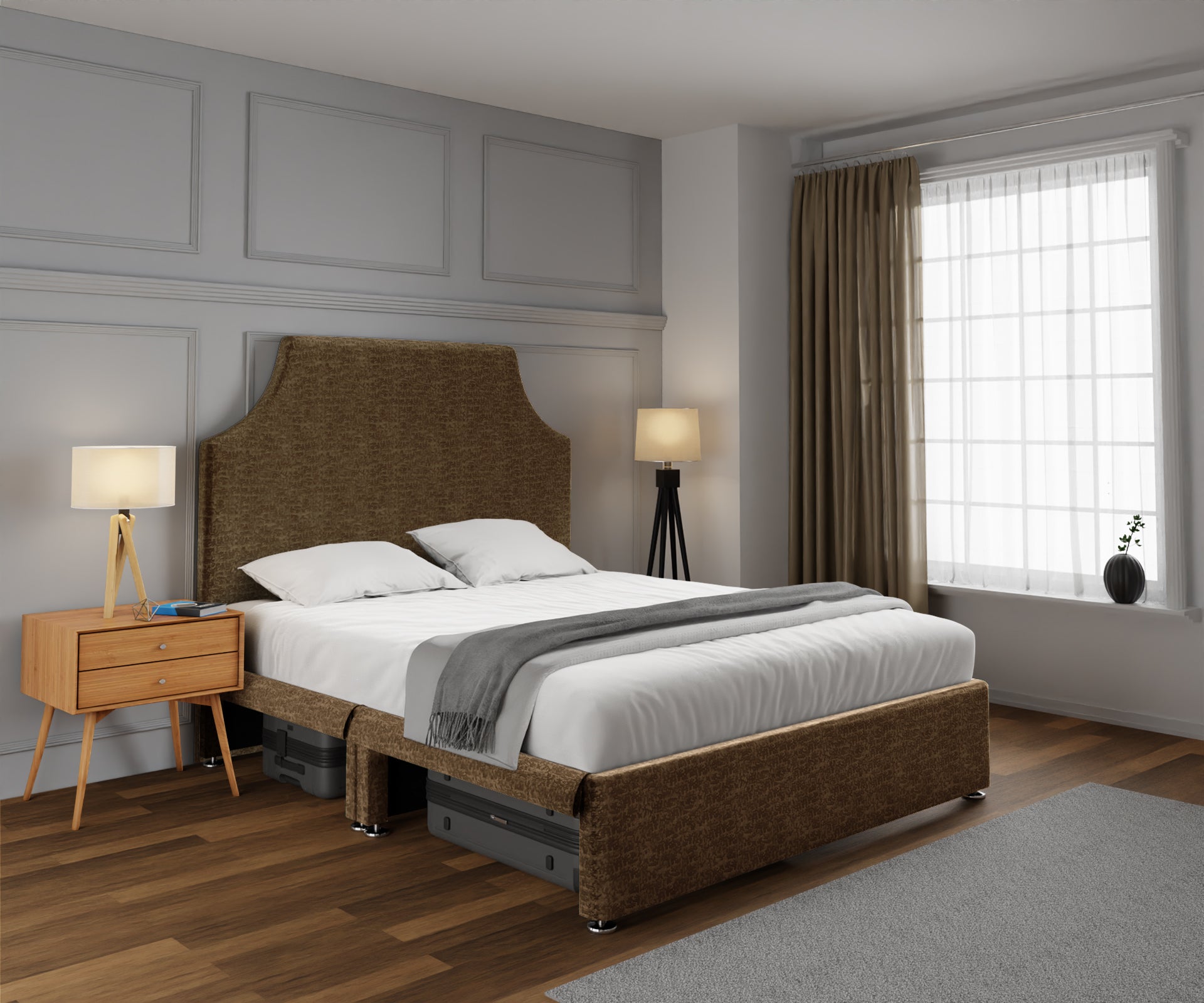 Eva Open Storage Divan Bed Set