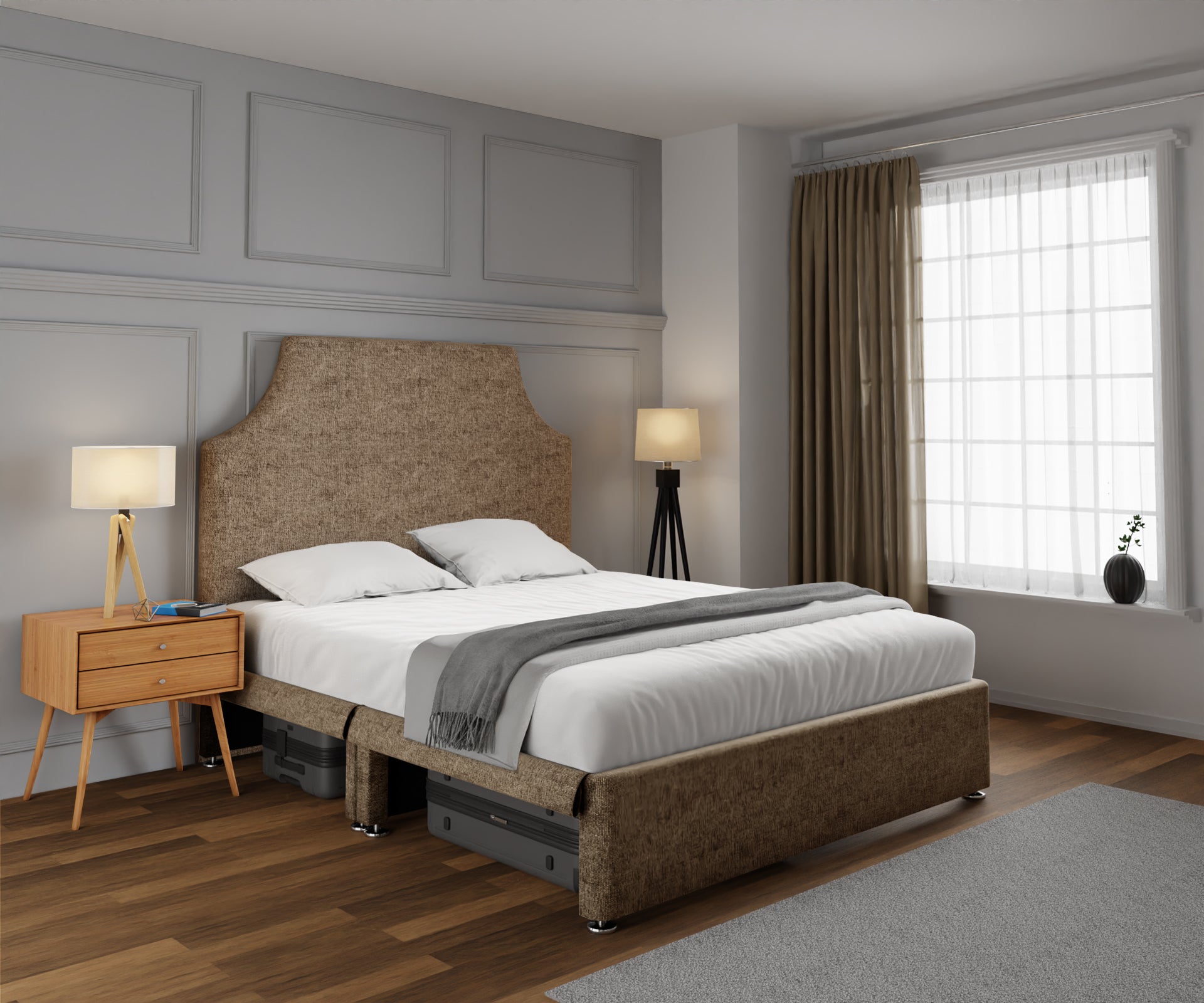Eva Open Storage Divan Bed Set